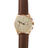 Chronographe Suisse: a gentleman's gold wrist watch