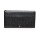 A Coco button long flap wallet, Chanel