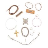 A collection of jewellery