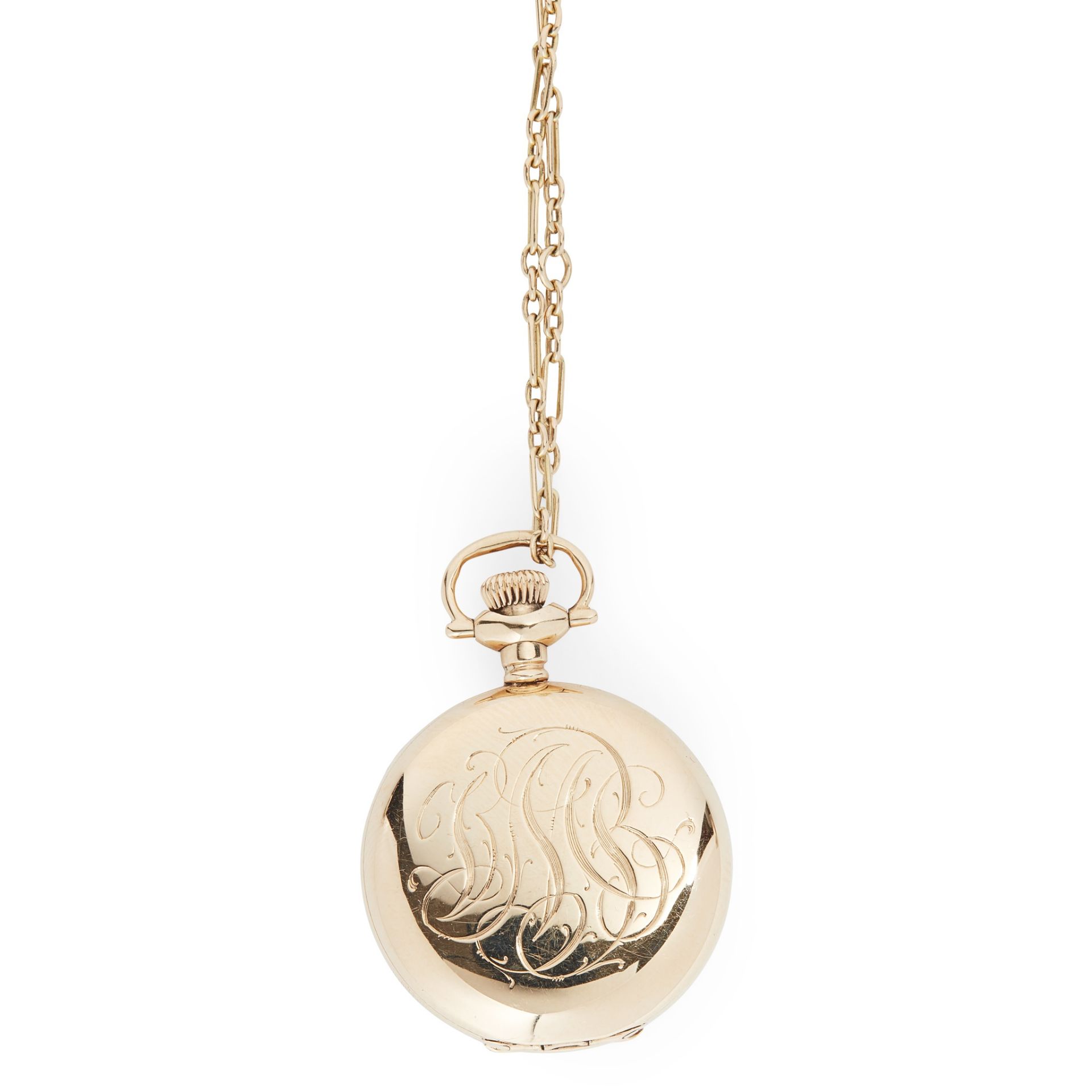 Elgin: a lady's 14ct gold fob watch - Image 3 of 3