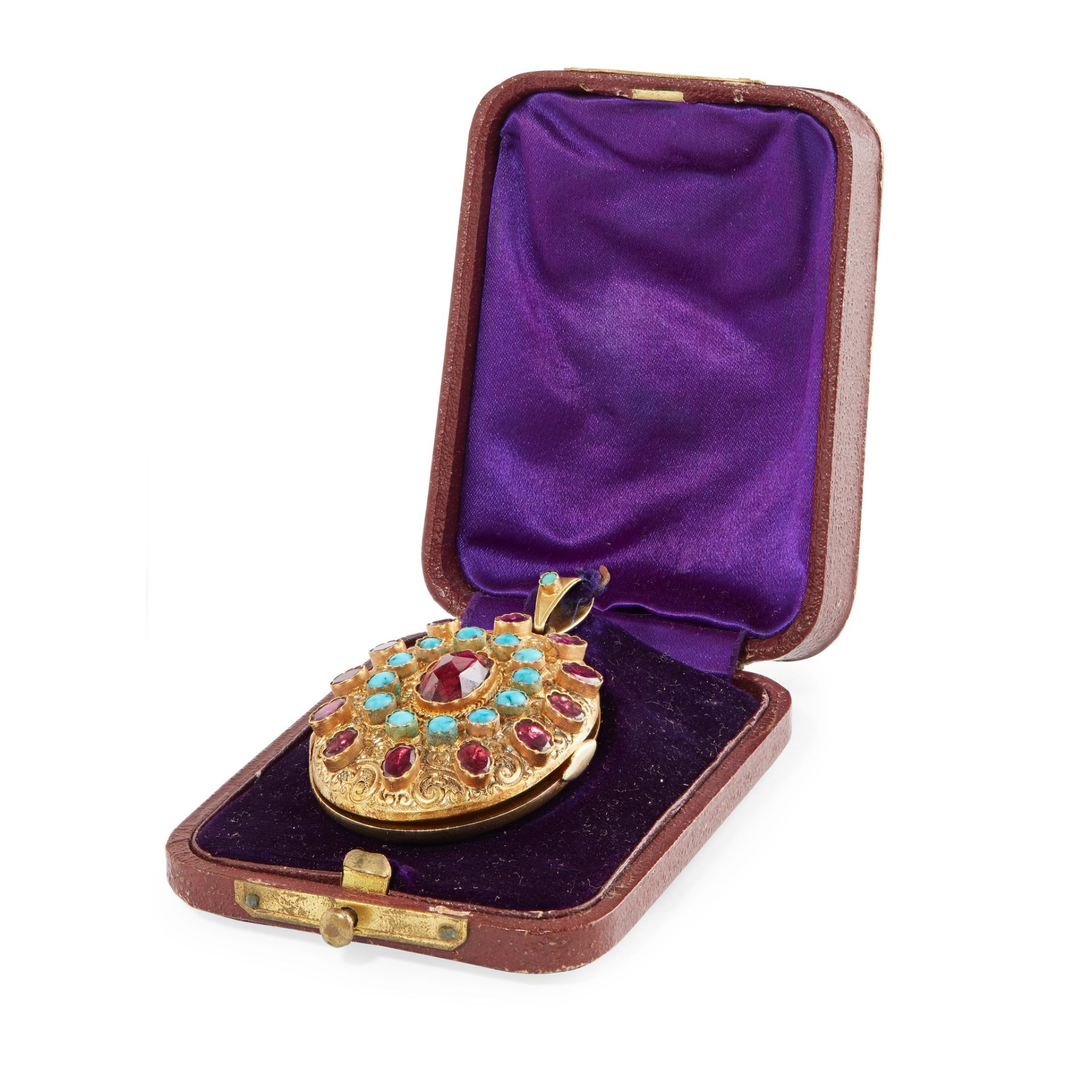 A German multi-gem set memorial pendant - Image 3 of 3