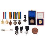 A collection of war and academic medals