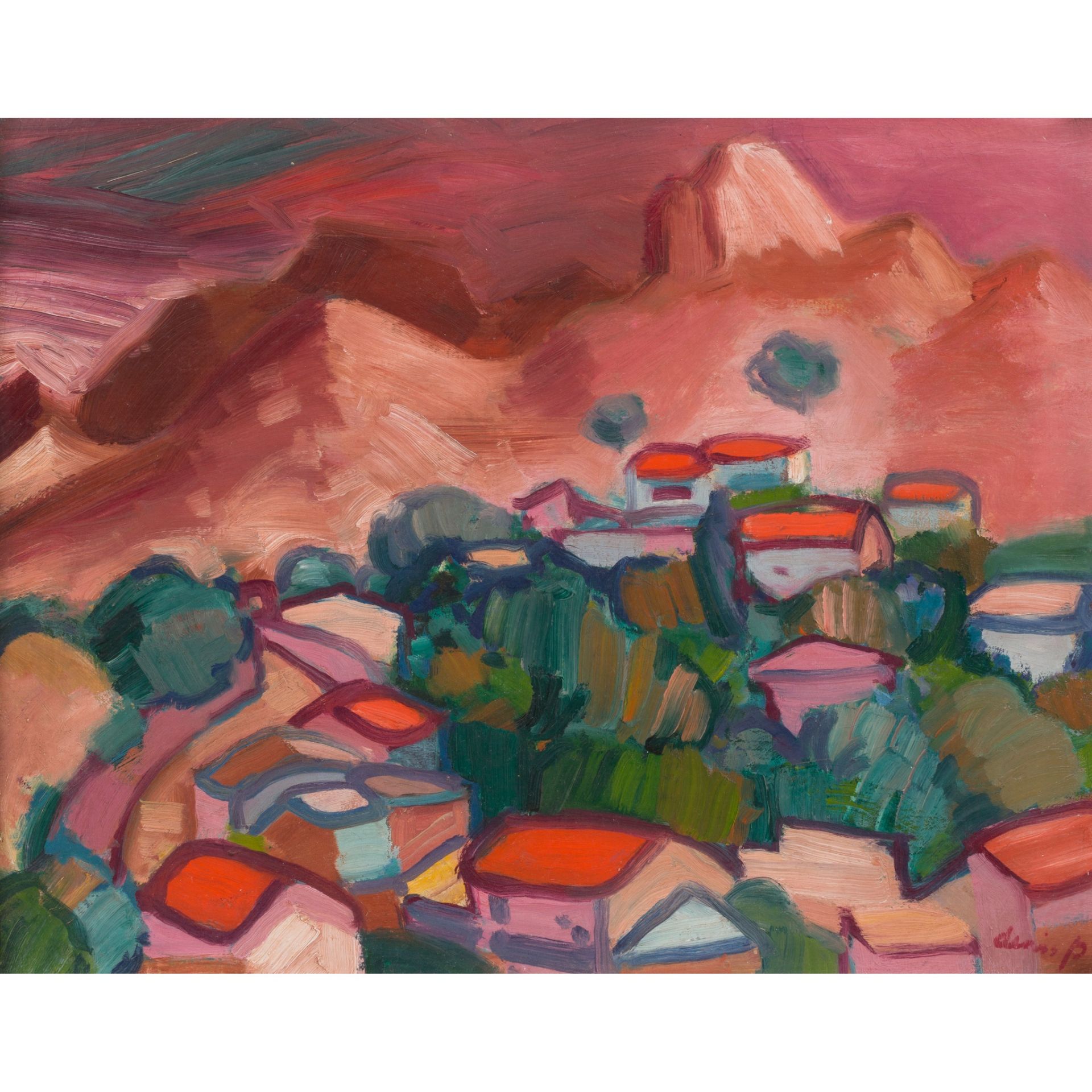 § DENIS PEPLOE R.S.A (SCOTTISH 1914-1993) KYTHREA, CYPRUS