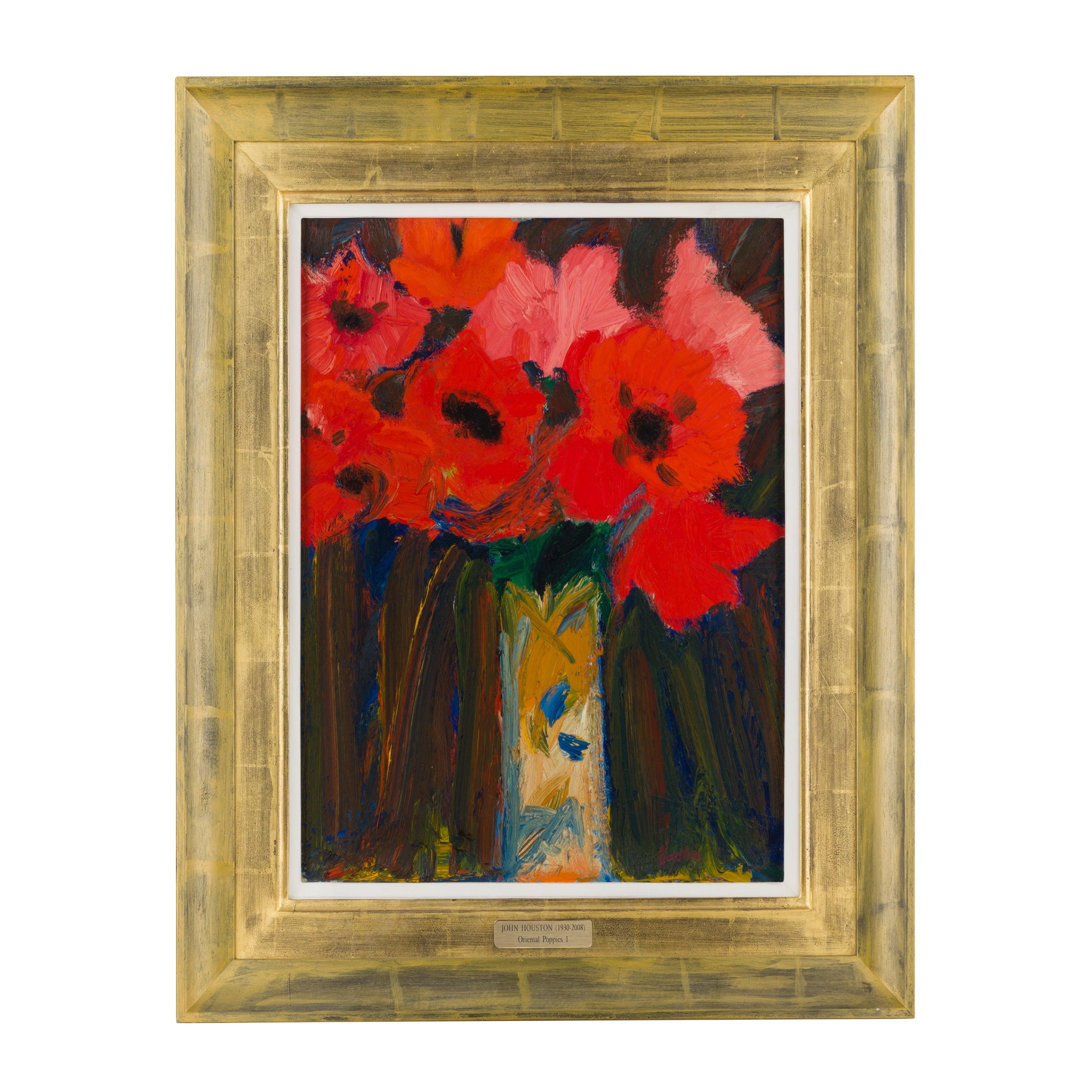 § JOHN HOUSTON R.S.A., R.S.W., S.S.A. (SCOTTISH 1930-2008) ORIENTAL POPPIES 1 - Image 2 of 3