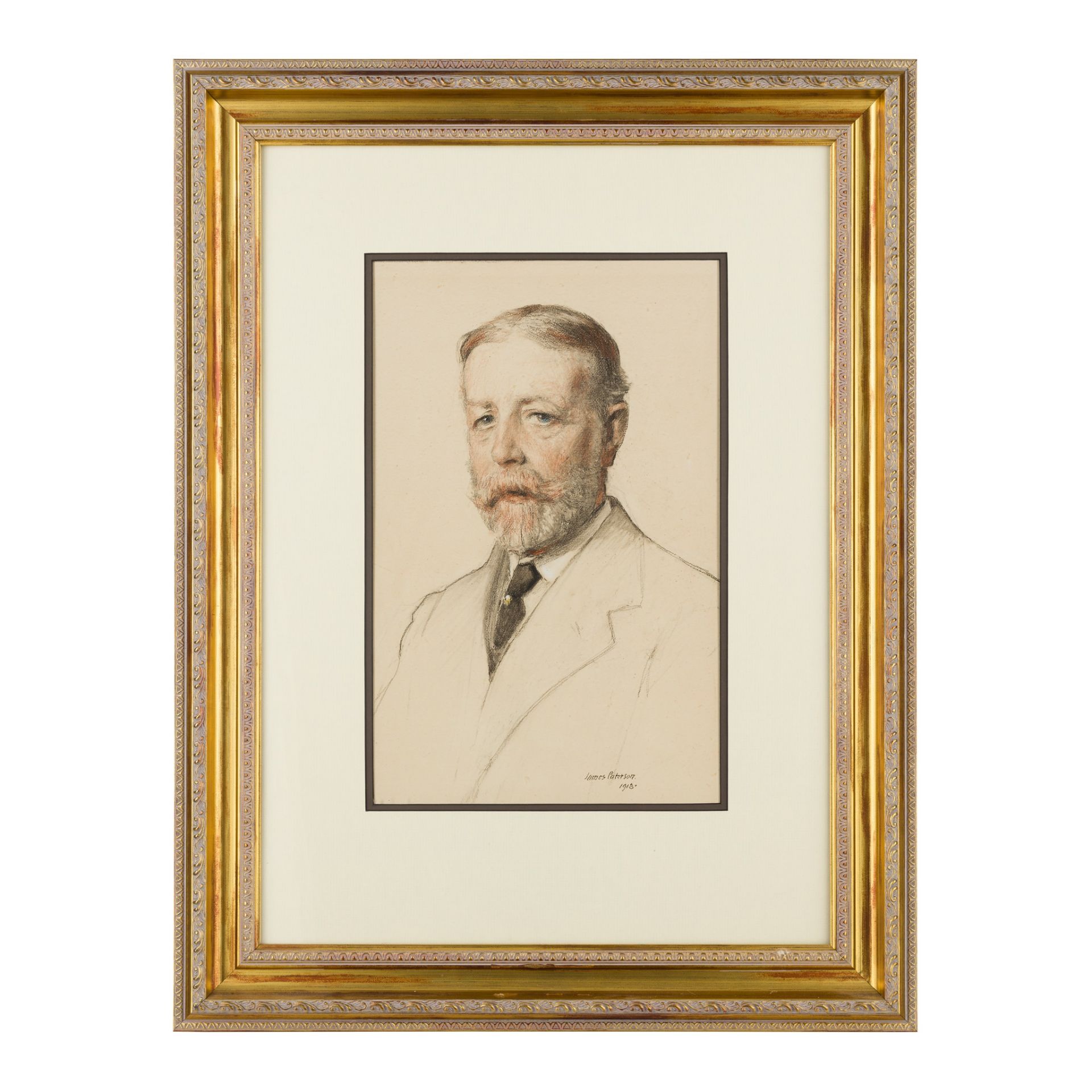 JAMES PATERSON R.S.W., R.S.A., R.W.S. (SCOTTISH 1854-1932) PORTRAIT OF J.COOK- 18 INDIA STREET - Image 2 of 3