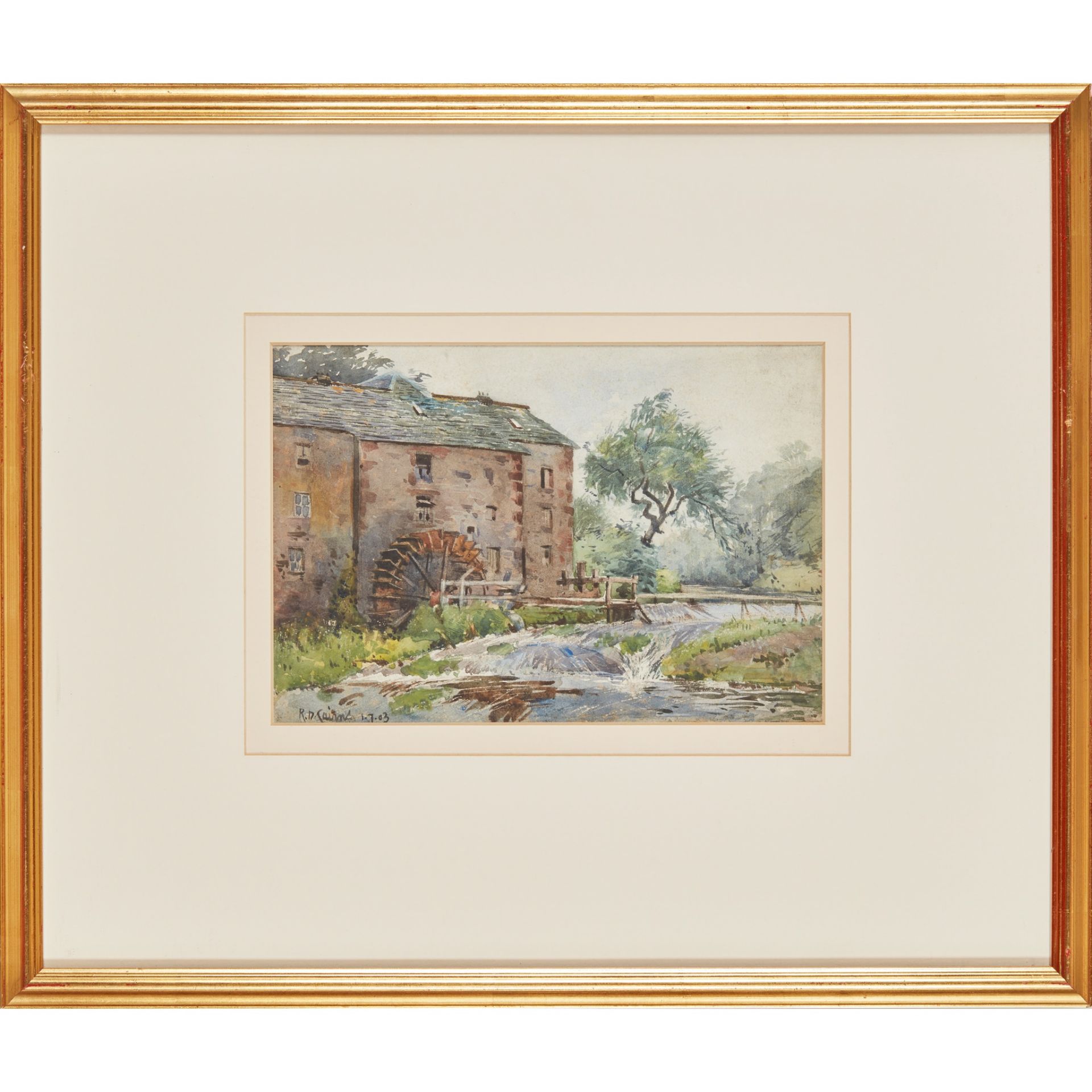 ROBERT DICKIE CAIRNS (SCOTTISH 1866-1944) LINCLUDEN MILL HOUSE - Bild 2 aus 3