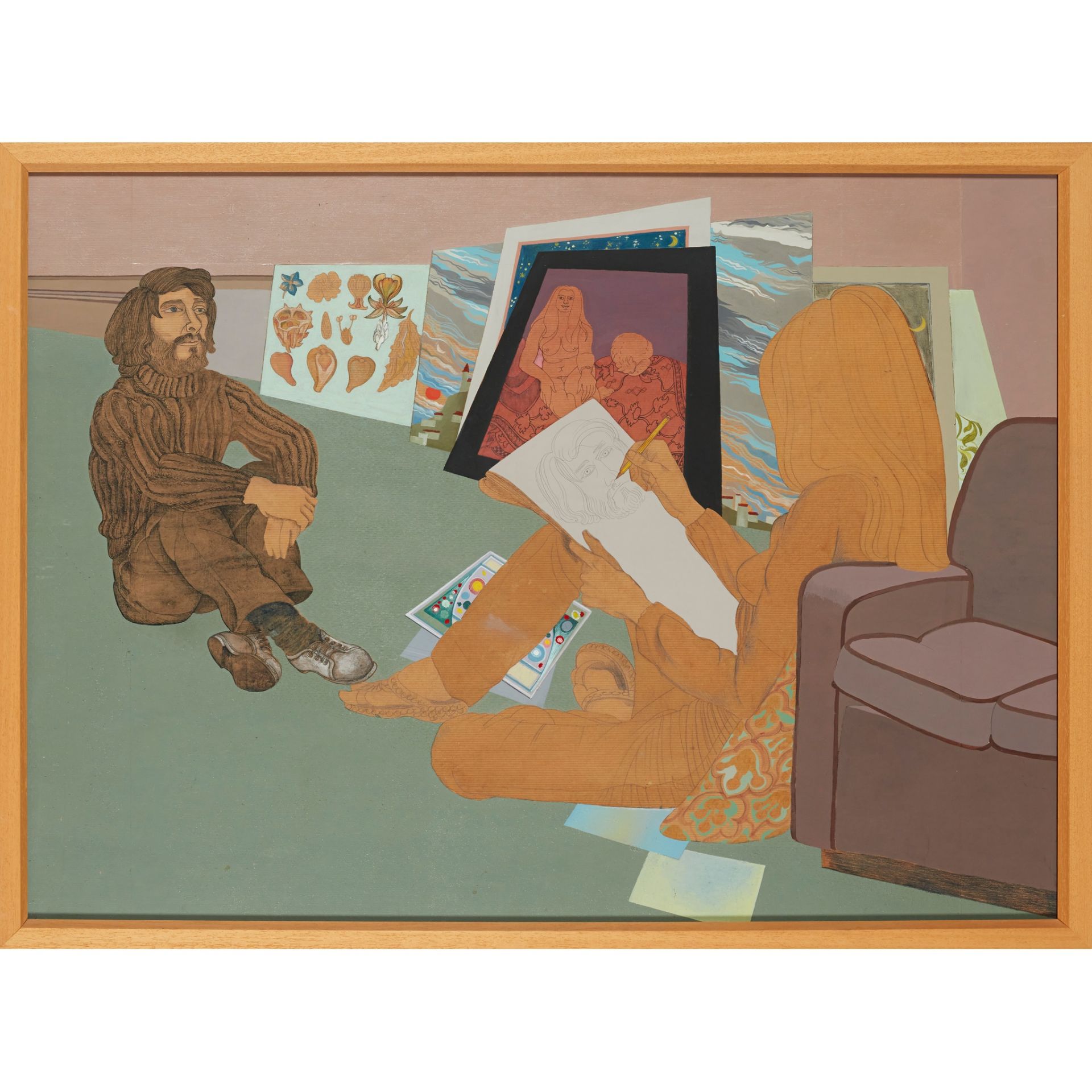 § ALASDAIR GRAY (SCOTTISH 1934-2019) MAKING PICTURES (FILM SEQUENCE WITH LIZ LOCHHEAD), 1972 - Image 2 of 3