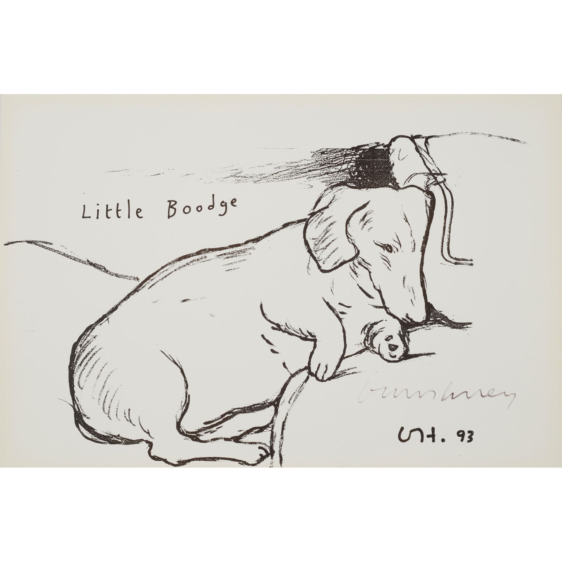 § DAVID HOCKNEY O.M., C.H., R.A. (BRITISH 1937-) LITTLE BOODGE - 1993