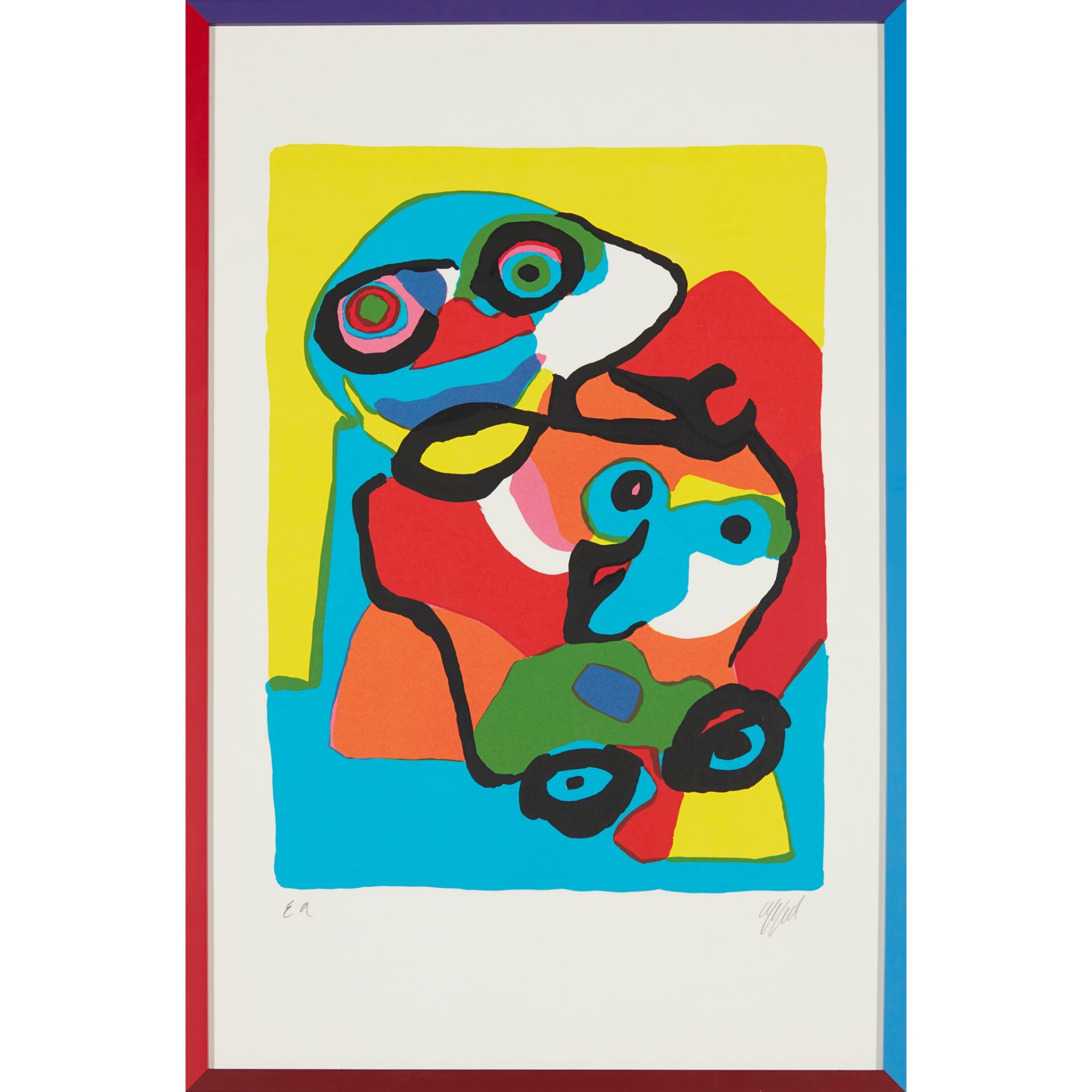 § KAREL APPEL (DUTCH 1921-2006) MOTHER AND CHILD - 1972 - Image 2 of 3