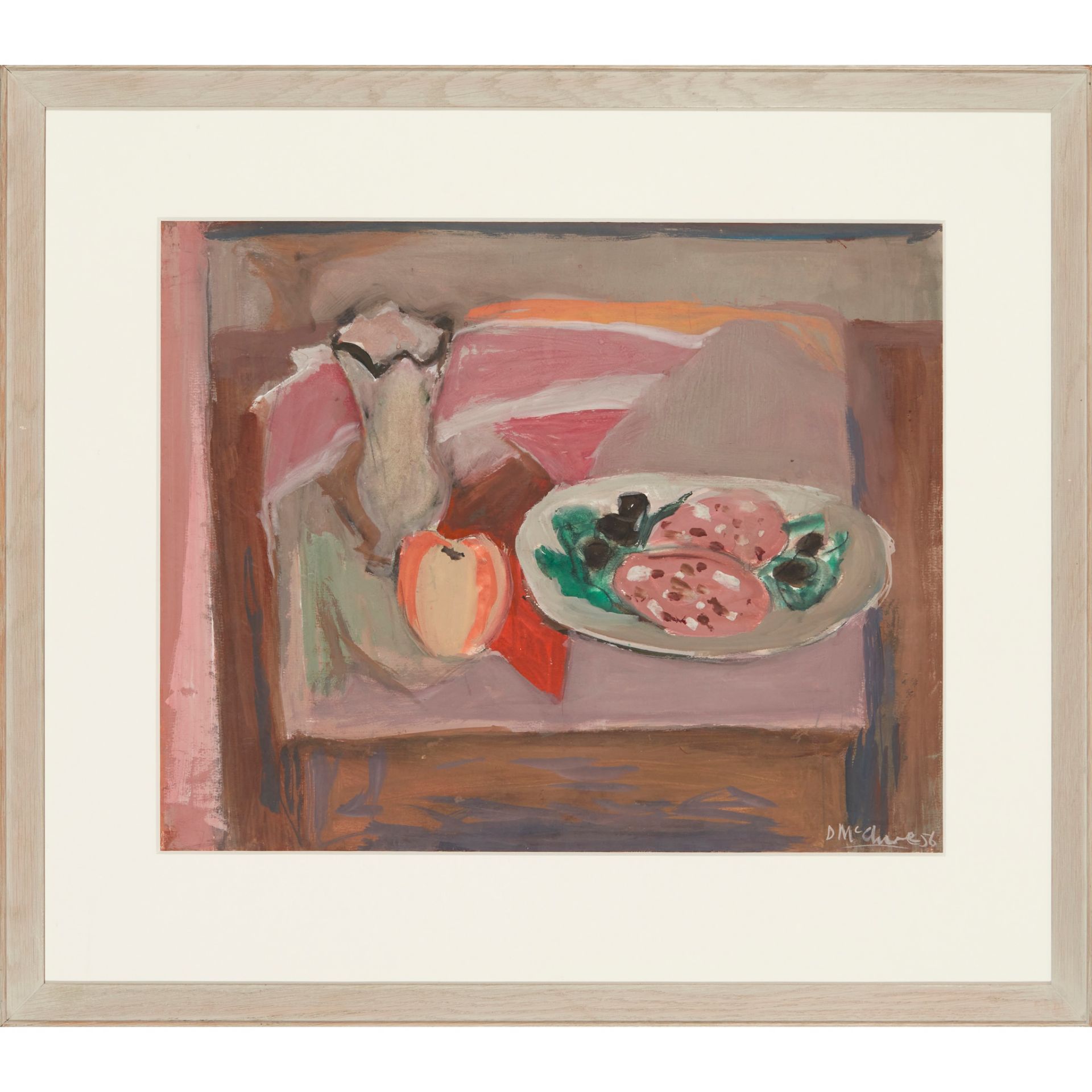 § DAVID MCCLURE R.S.A., R.S.W. (SCOTTISH 1926-1998) STILL-LIFE WITH MORTADELLA - Bild 2 aus 3