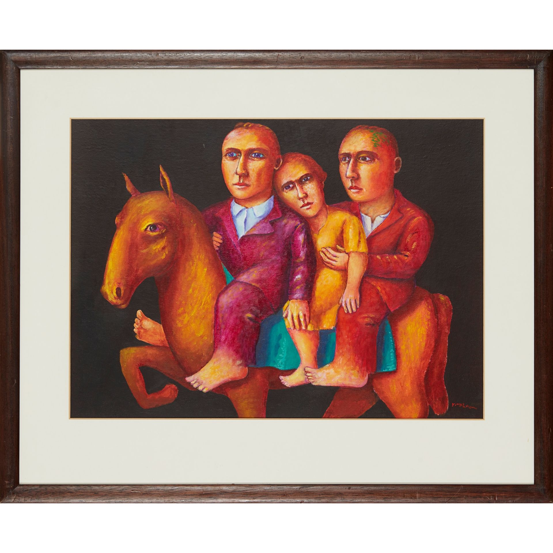 § NEIL MACPHERSON R.S.A. (SCOTTISH CONTEMPORARY) THE FAMILY, 1995 - Image 2 of 3