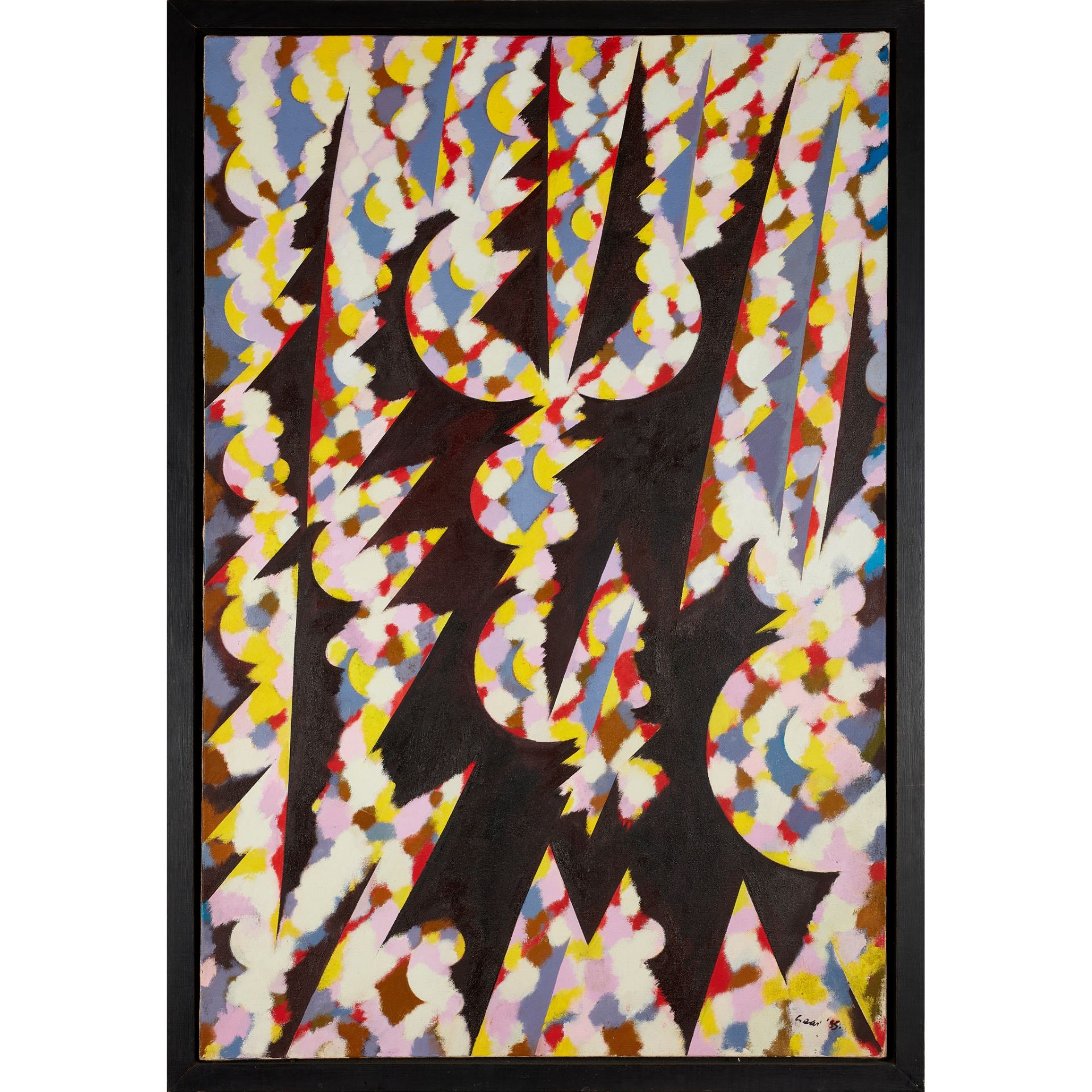 § WILLIAM GEAR R.A., F.R.S.A., R.B.S.A. (SCOTTISH 1915-1997) ABSTRACT COMPOSITION - Image 2 of 3