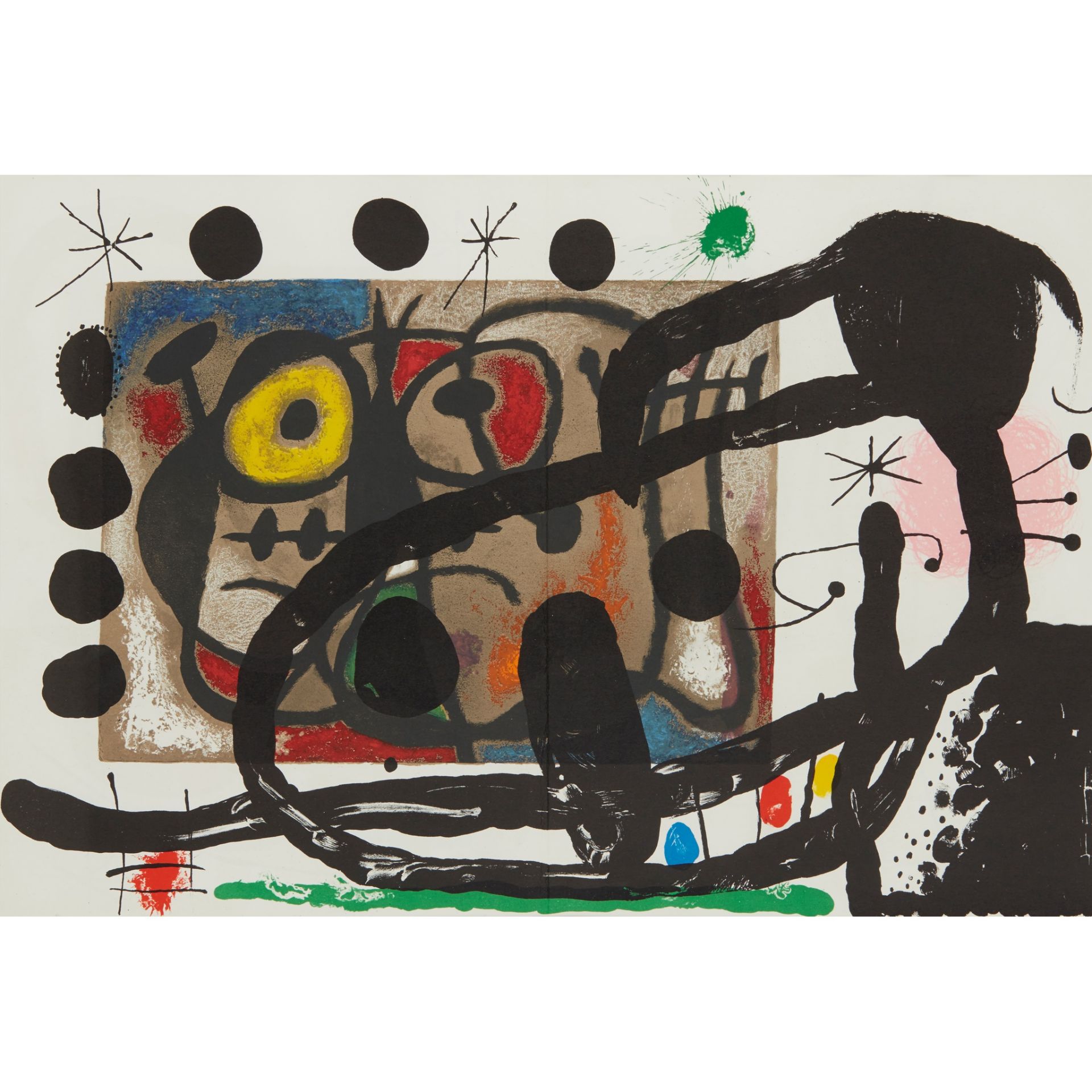 § JOAN MIRO (SPANISH 1893-1983) FROM 'DERRIERE LE MIROIR, NO.151-152 (1965)'