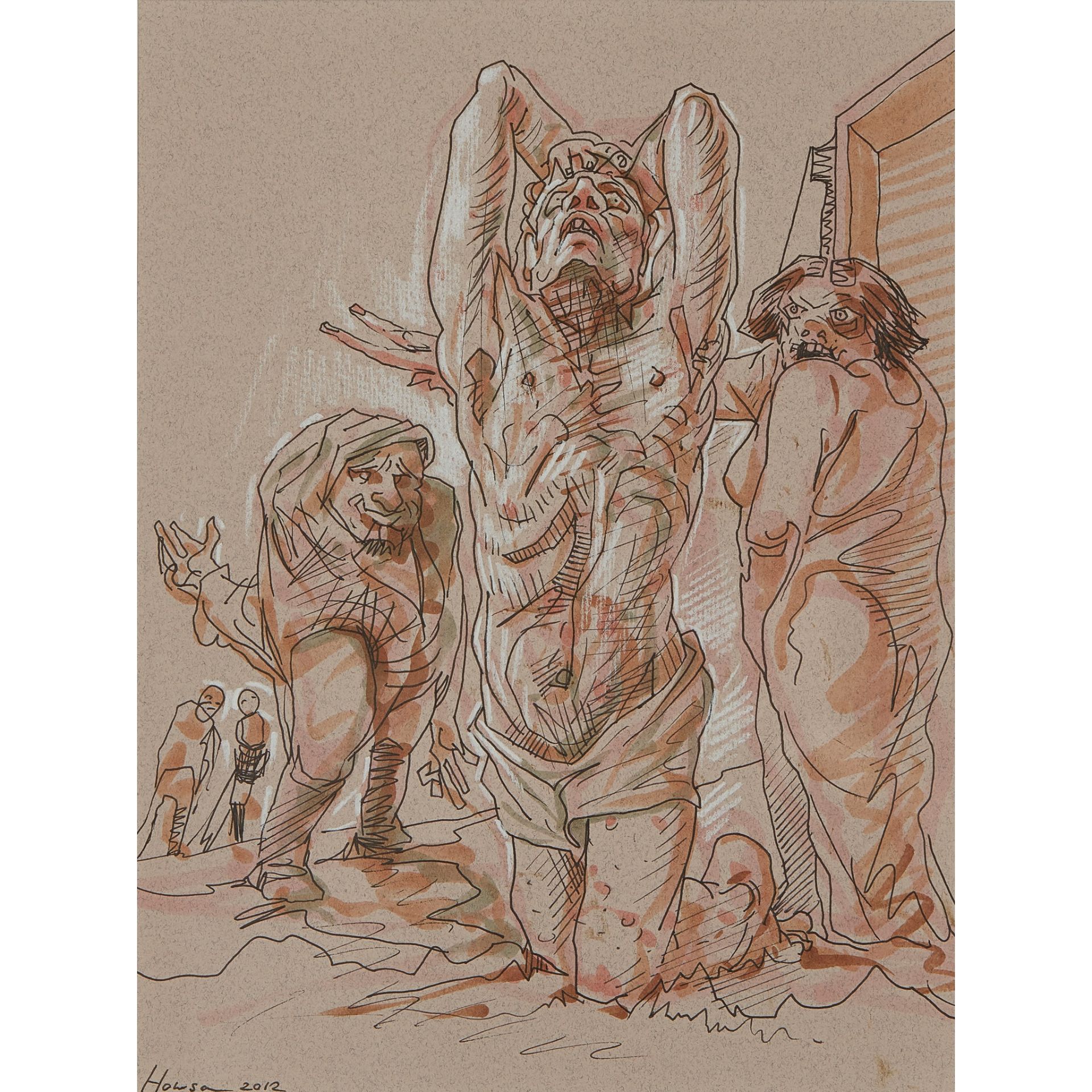 § PETER HOWSON O.B.E. (SCOTTISH 1958-) REDEMPTION, 2012