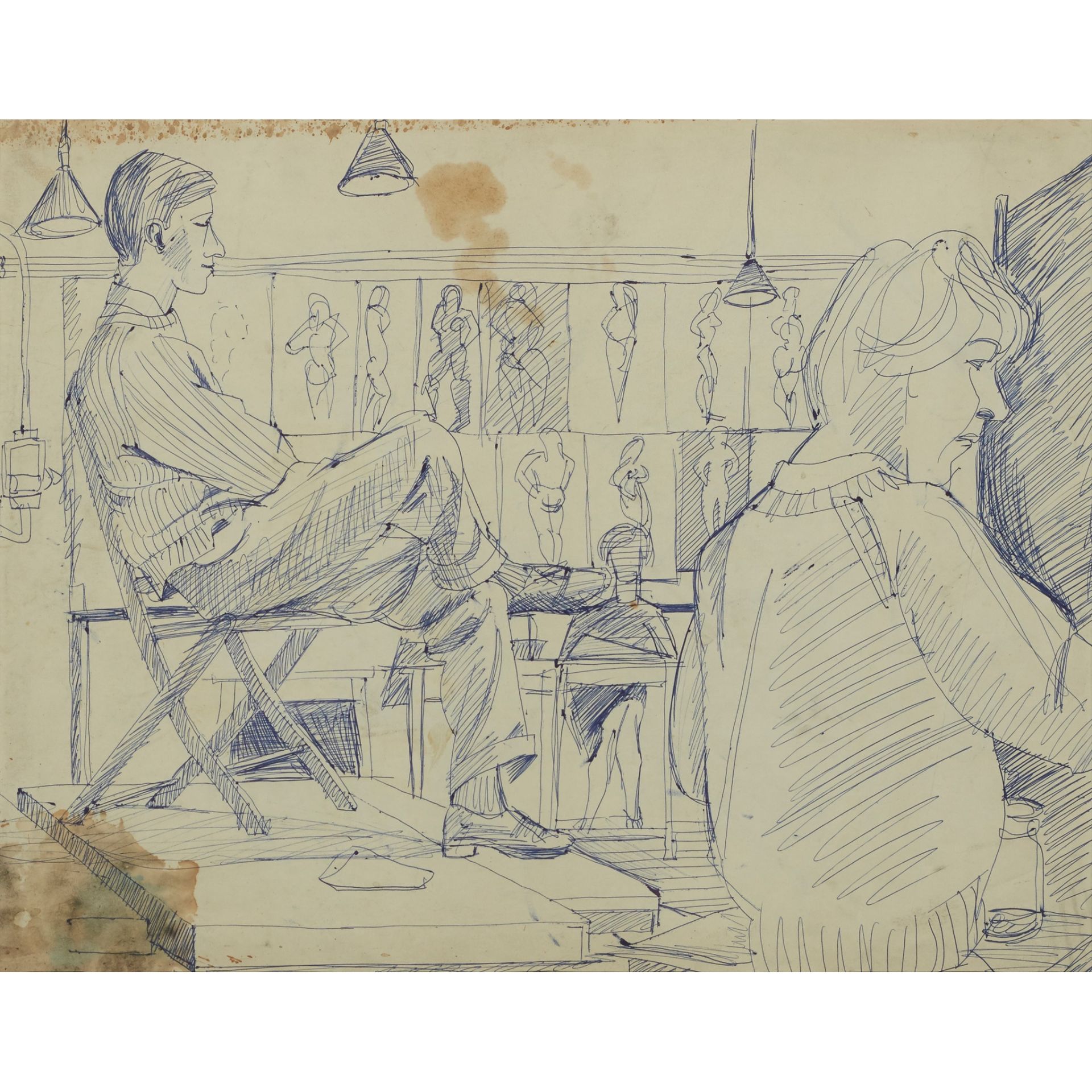 § ALASDAIR GRAY (SCOTTISH 1934-2019) LIFE DRAWING CLASS