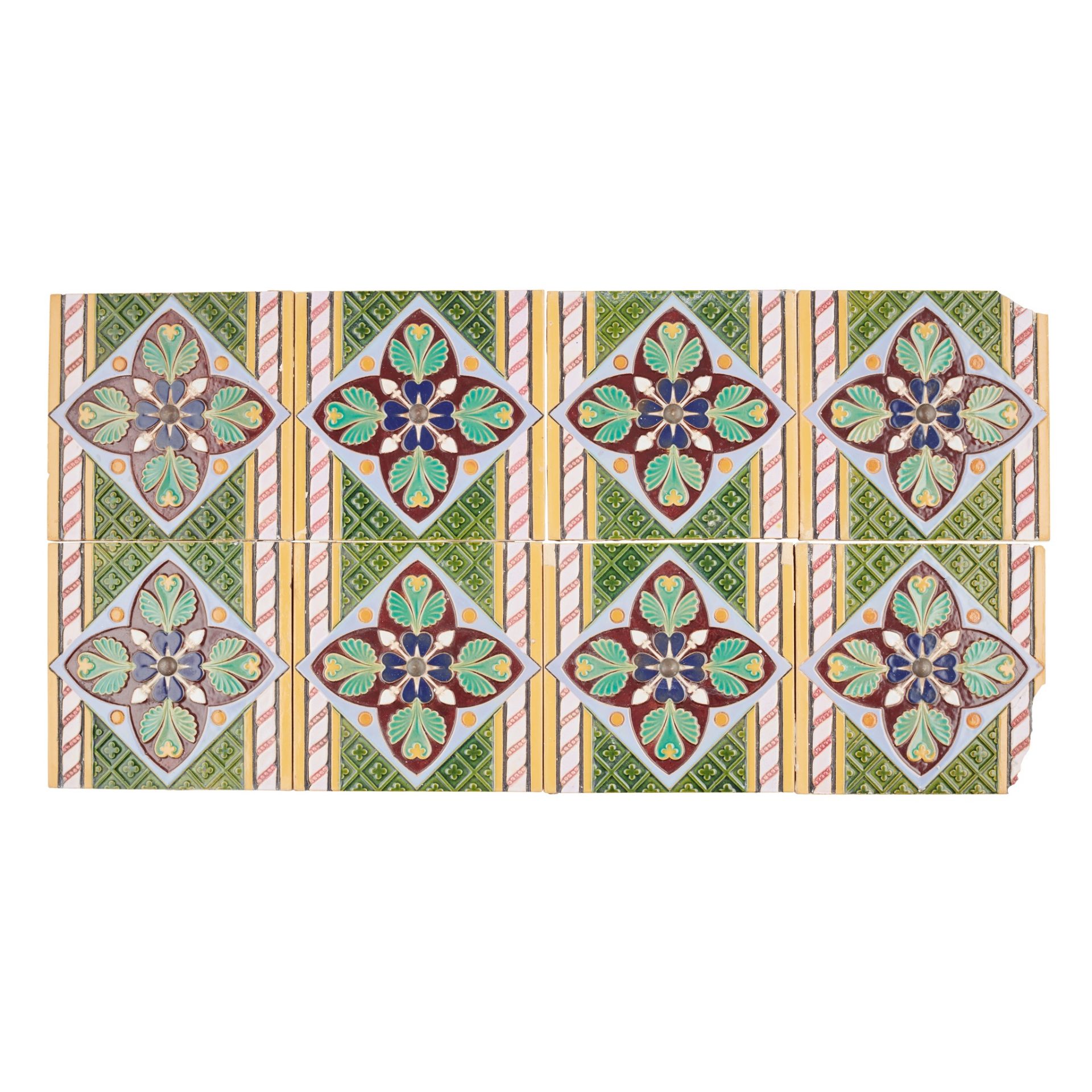 MINTON & CO GROUP OF GOTHIC REVIVAL TILES, CIRCA 1880 - Image 5 of 13