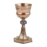 ENGLISH SCHOOL GOTHIC REVIVAL CHALICE, CIRCA 1890