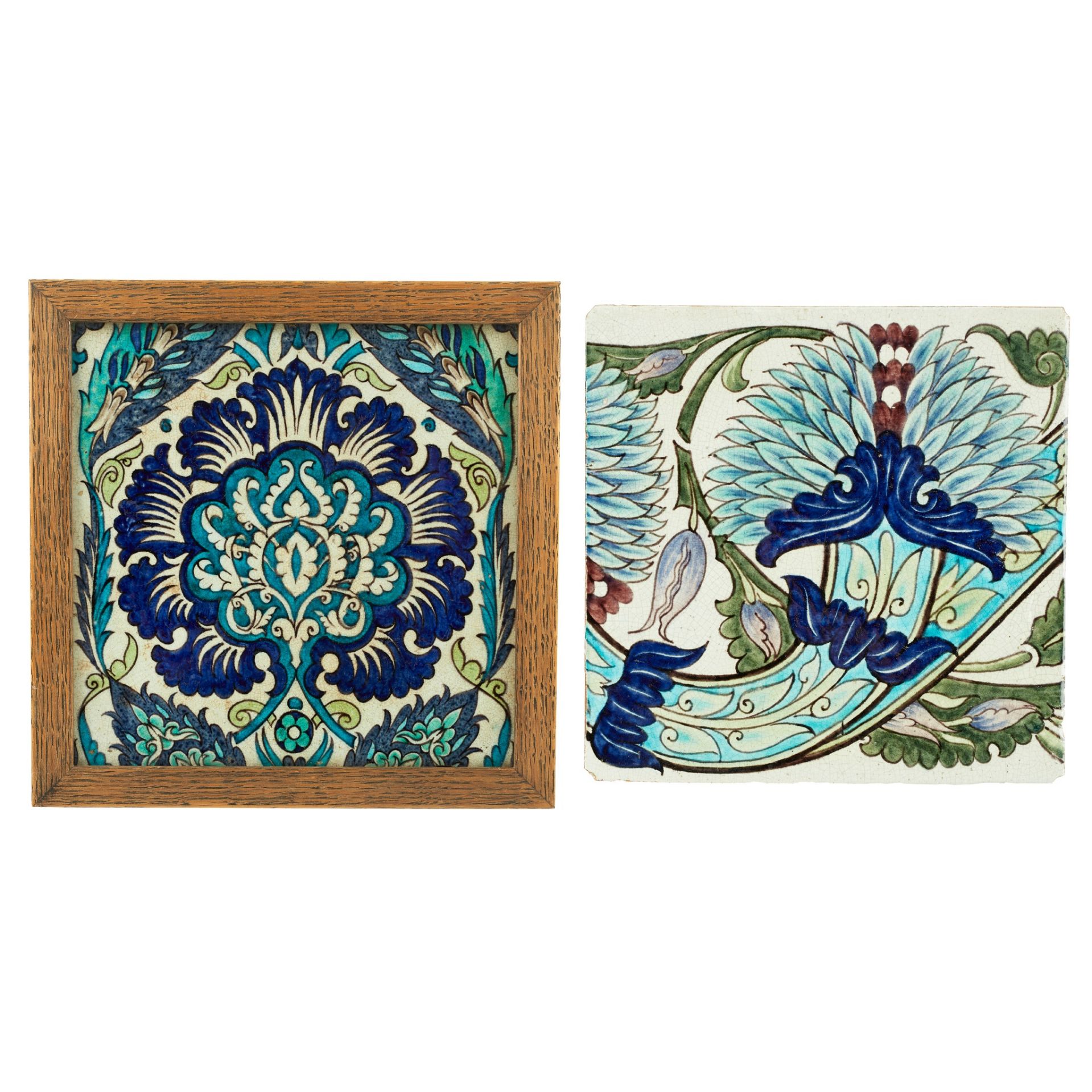 WILLIAM DE MORGAN (1839-1917) 9-INCH 'INDIA FRIEZE' TILE, CIRCA 1896