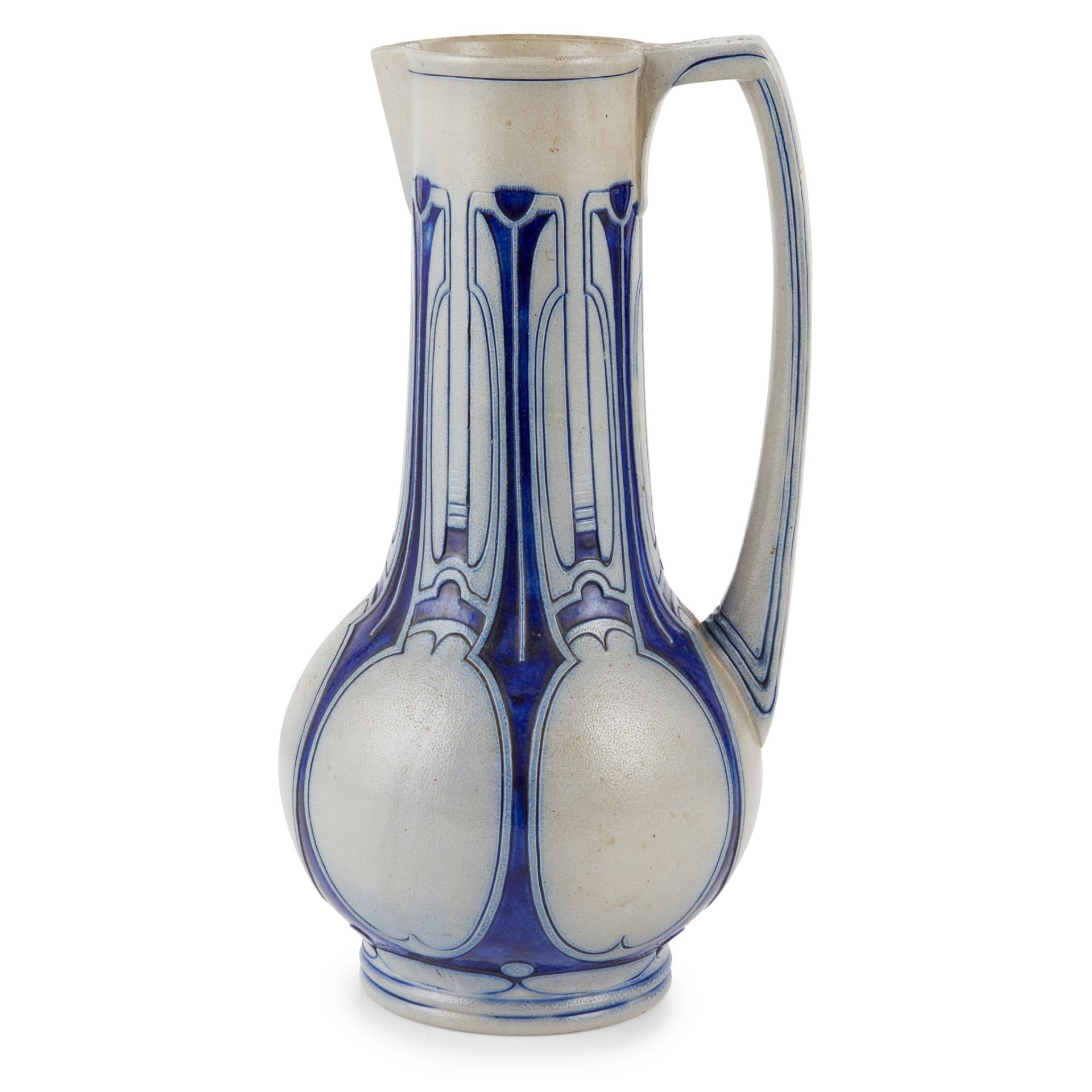 PETER BEHRENS (1868-1940) FOR SIMON GERZ JUGENDSTIL PITCHER, CIRCA 1900