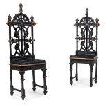 ATTRIBUTED TO CHRISTOPHER DRESSER FOR COALBROOKDALE IRONWORK COMPANY PAIR OF AESTHETIC MOVEMENT