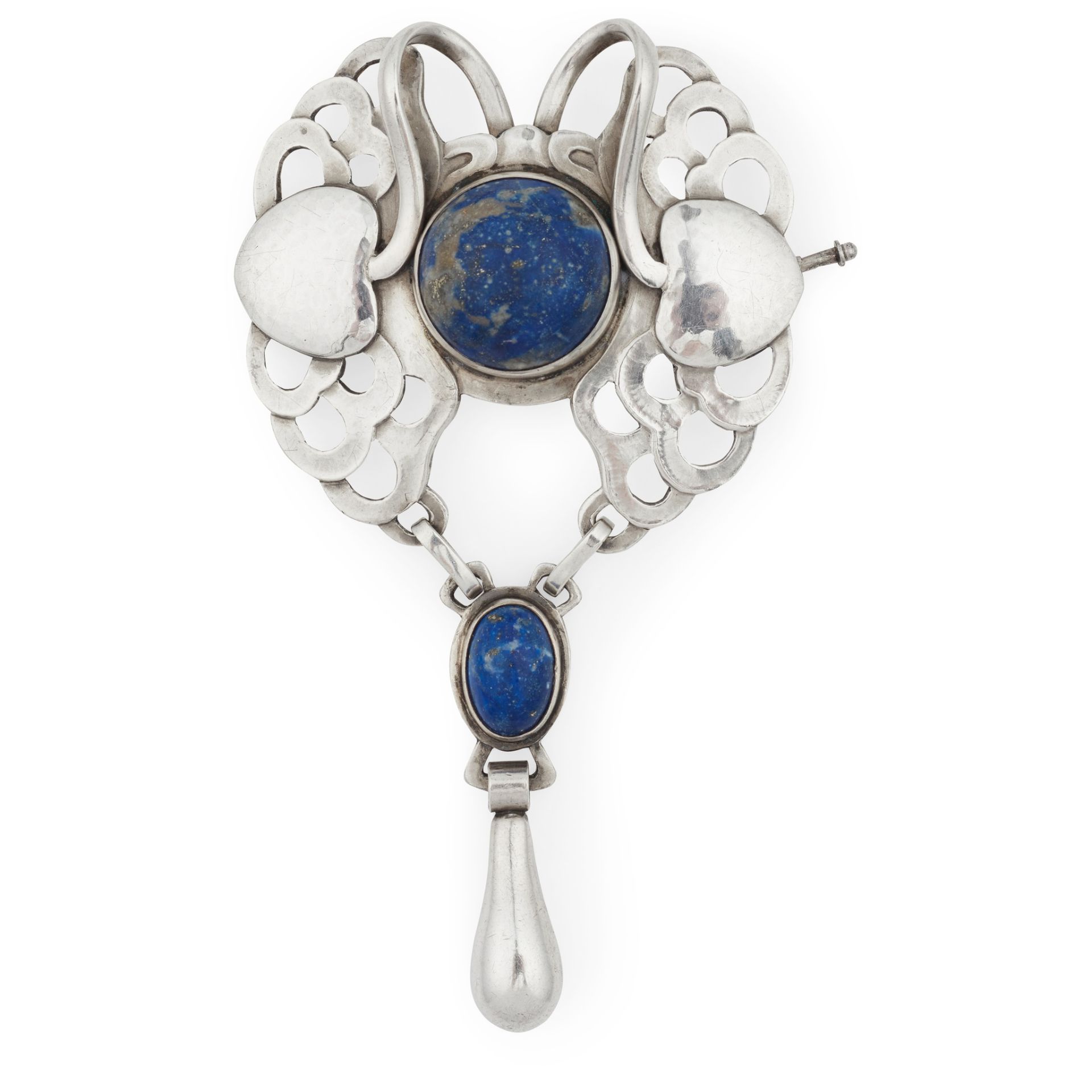 GEORG JENSEN (1866-1935) BROOCH PENDANT, CIRCA 1909-1914