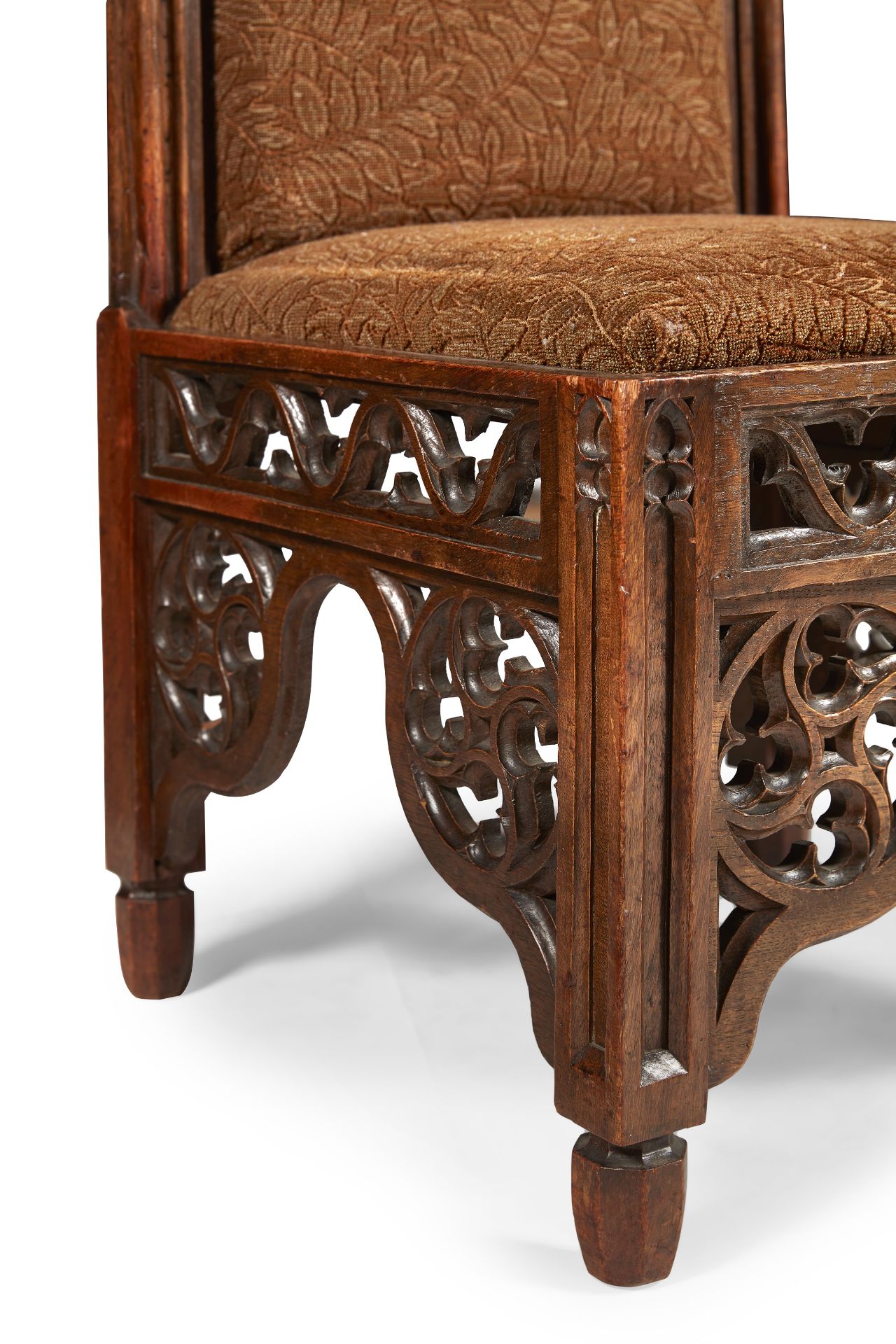 LEWIS NOCKALLS COTTINGHAM (1787-1847) FOR SAMUEL PRATT PAIR OF GOTHIC REVIVAL SIDE CHAIRS, CIRCA - Image 4 of 4