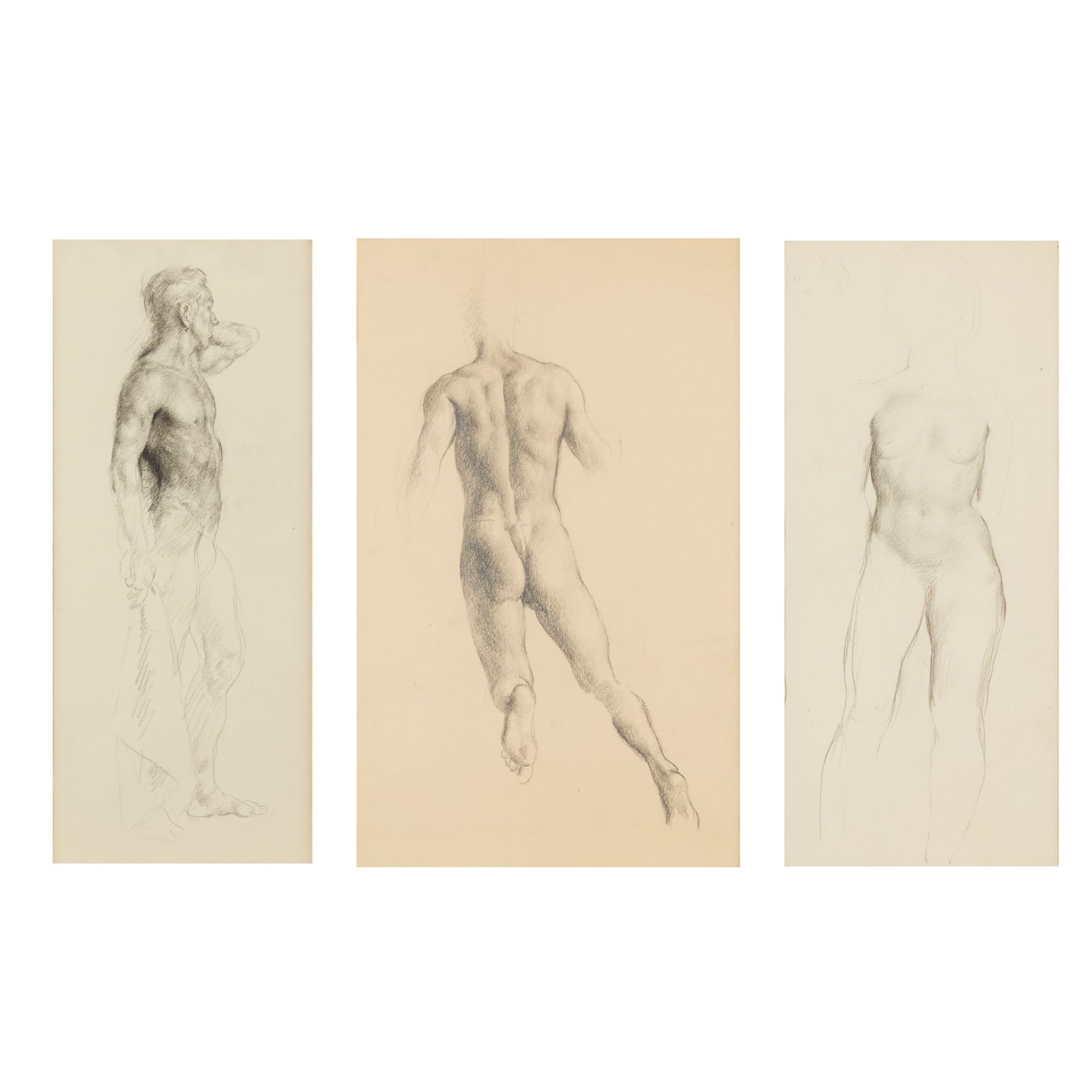 § VICTOR HUME MOODY (1896–1990) THREE NUDE STUDIES