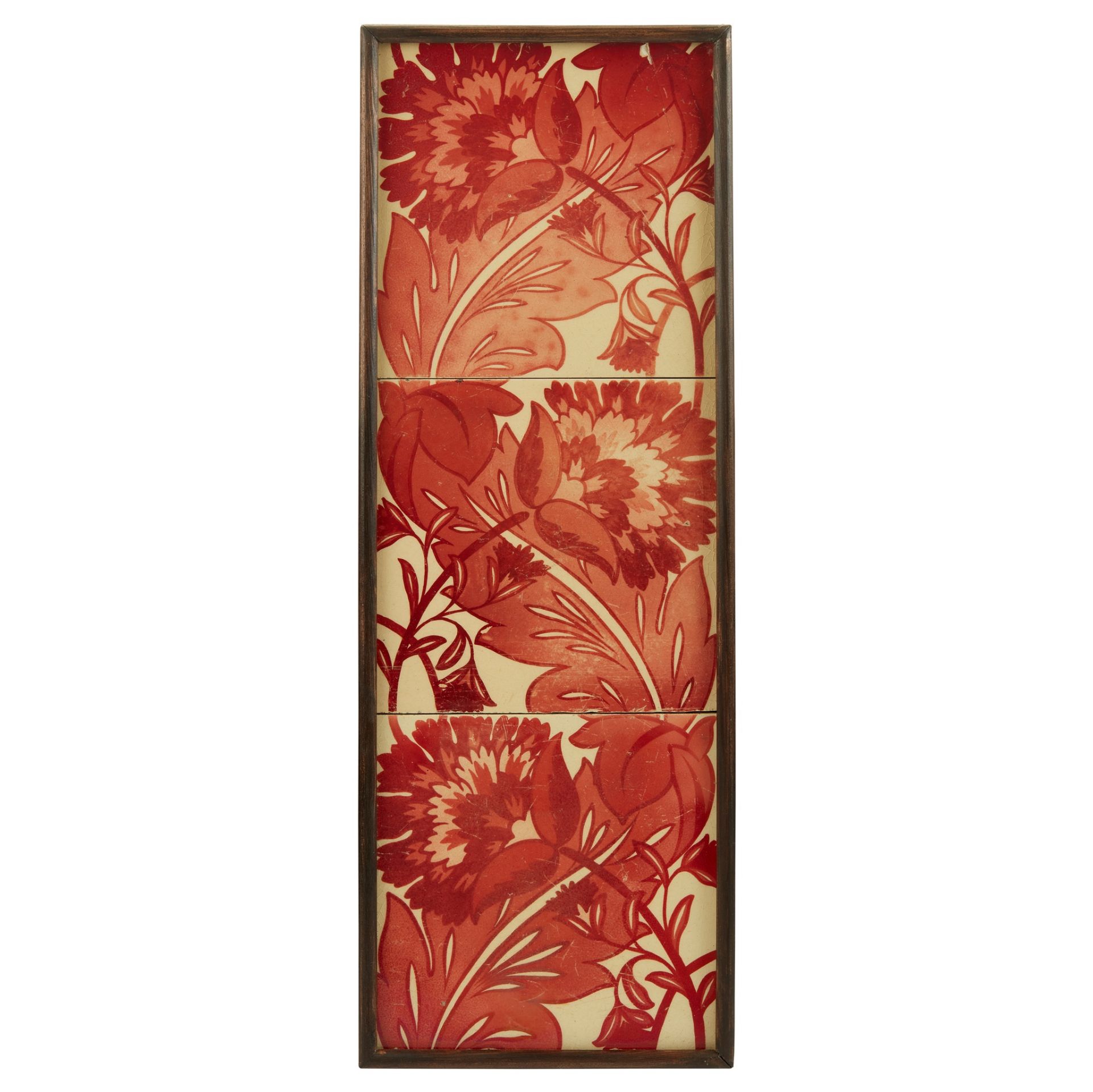 WILLIAM DE MORGAN (1839-1917) RUBY LUSTRE 6-INCH TILE PANEL, CIRCA 1890