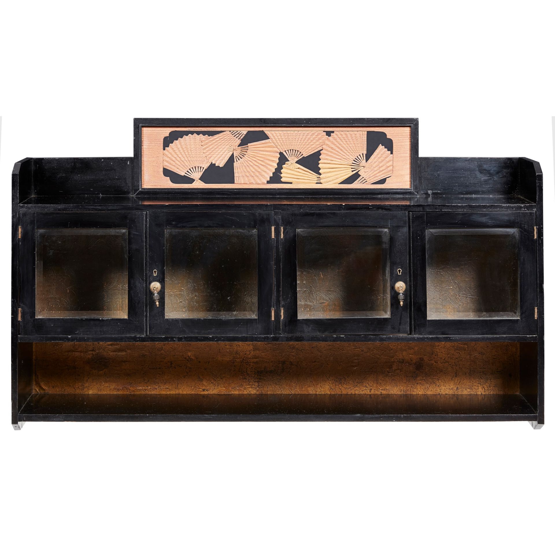 ENGLISH SCHOOL AESTHETIC MOVEMENT WALL CABINET, CIRCA 1880