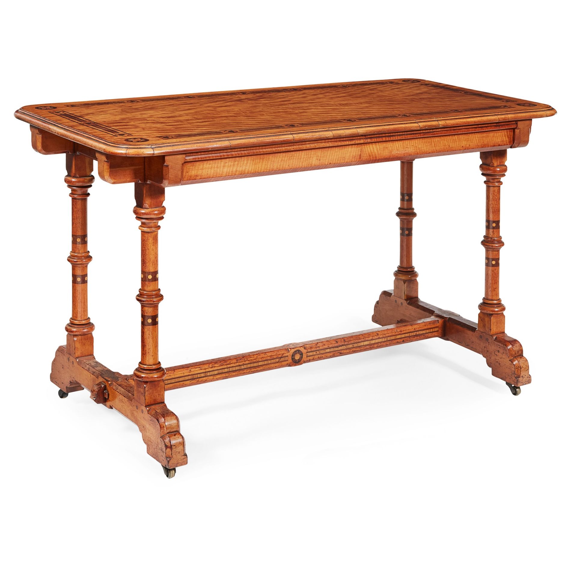 CHARLES BEVAN (ACTIVE 1860-CIRCA 1882) FOR MARSH, JONES & CRIBB GOTHIC REVIVAL SIDE TABLE, CIRCA