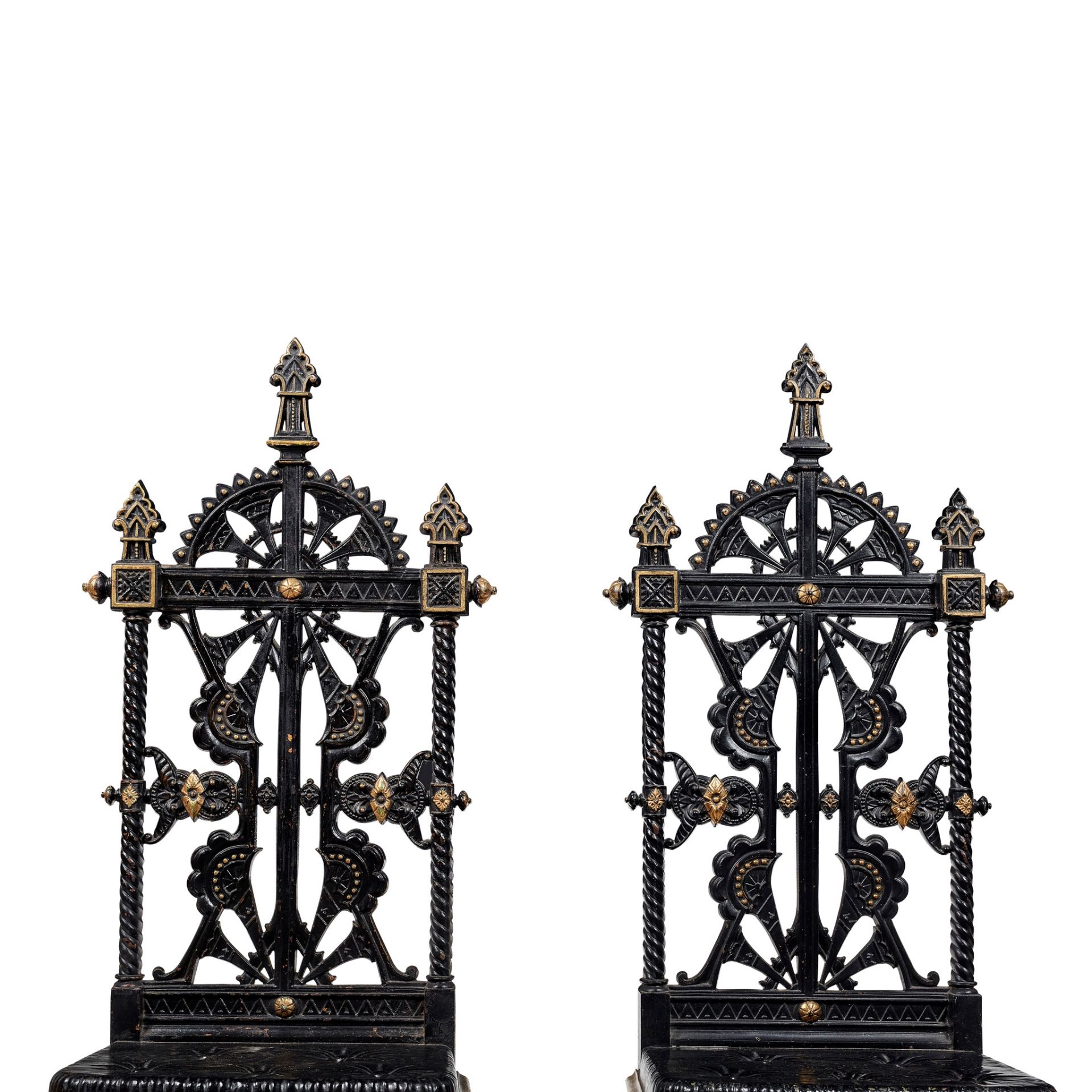 ATTRIBUTED TO CHRISTOPHER DRESSER FOR COALBROOKDALE IRONWORK COMPANY PAIR OF AESTHETIC MOVEMENT - Bild 3 aus 3