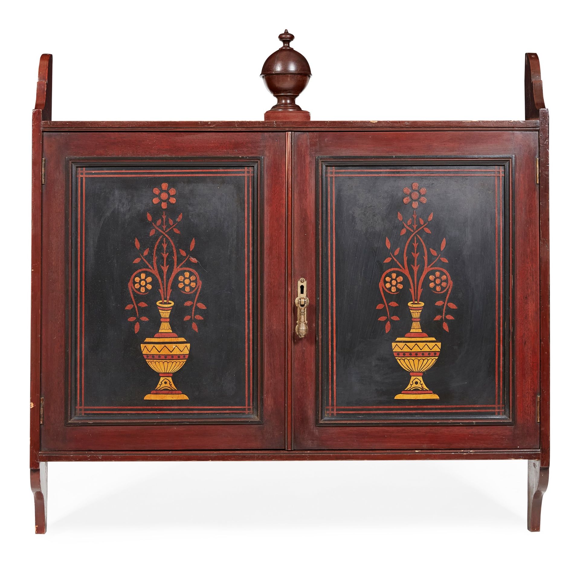 MANNER OF COTTIER & CO. AESTHETIC MOVEMENT WALL CABINET, CIRCA 1890