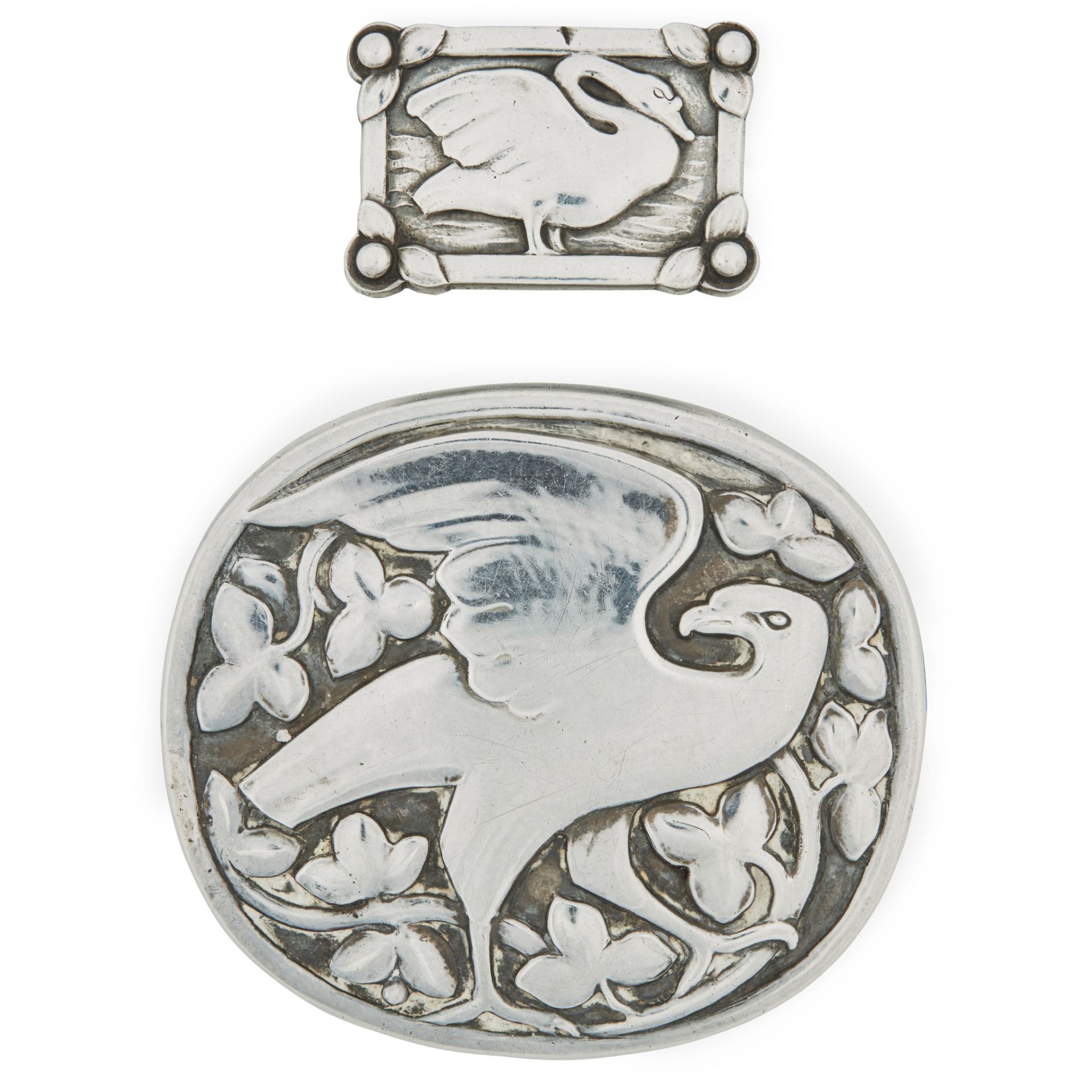 GEORG JENSEN (1866-1935) 'EAGLE' BROOCH, MARKS FOR 1933-44