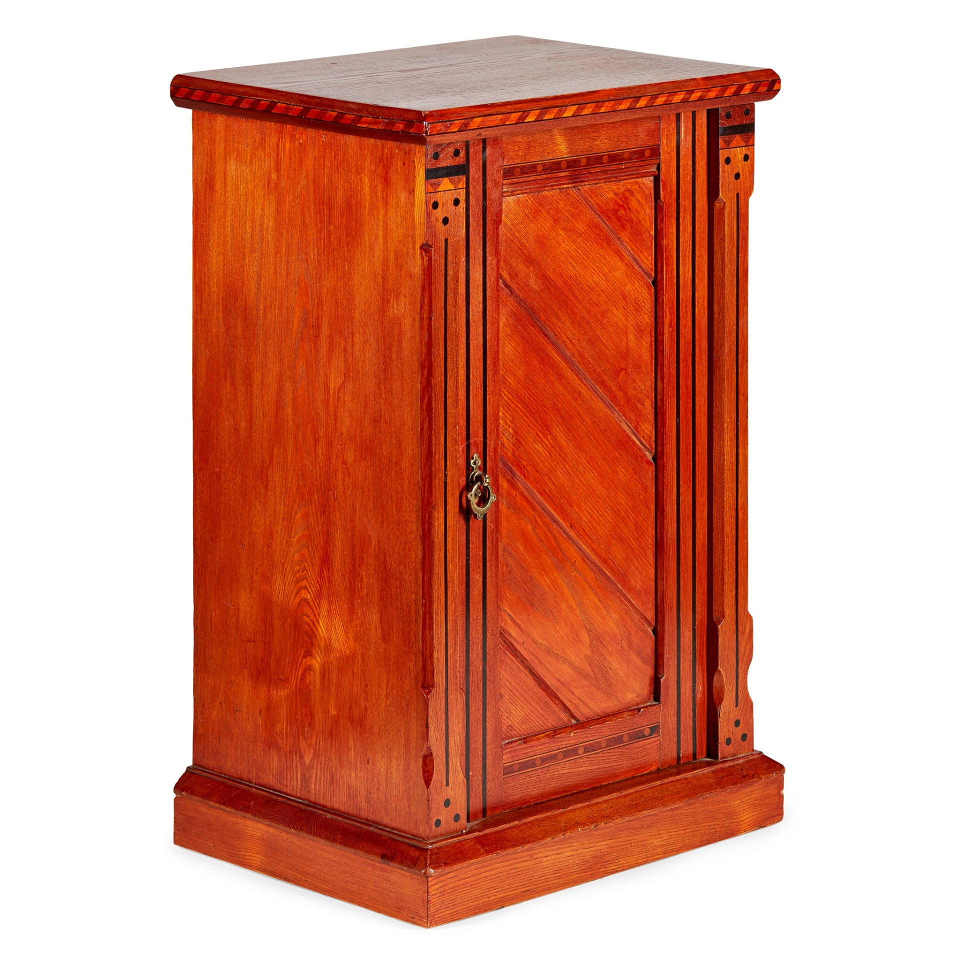 ENGLISH SCHOOL GOTHIC REVIVAL BEDSIDE CABINET, CIRCA 1880 - Image 2 of 2