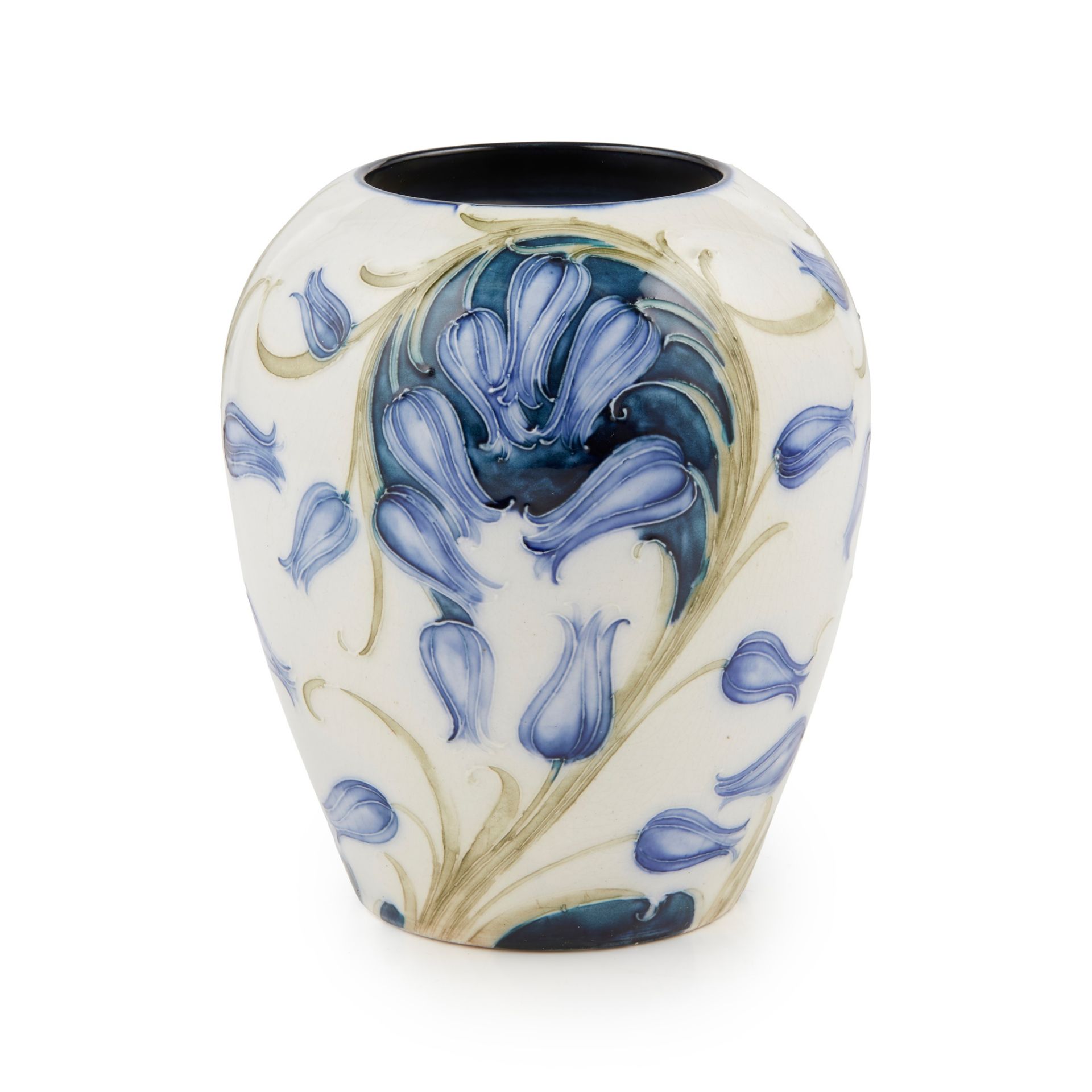 WILLIAM MOORCROFT (1872-1945) FOR JAMES MACINTYRE & CO. RARE 'HAREBELL' PATTERN VASE, CIRCA 1900