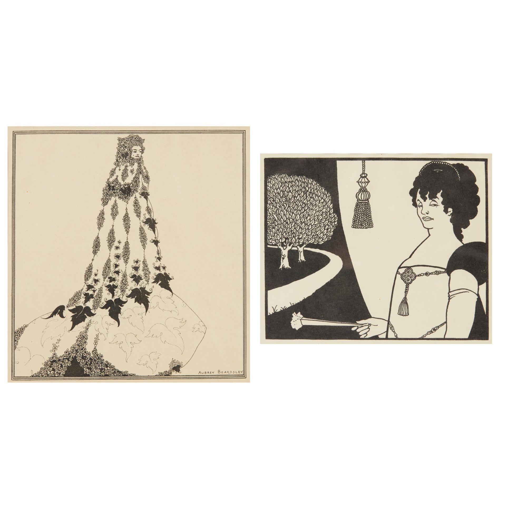 AUBREY BEARDSLEY (1872-1898) TWO FRAMED PRINTS