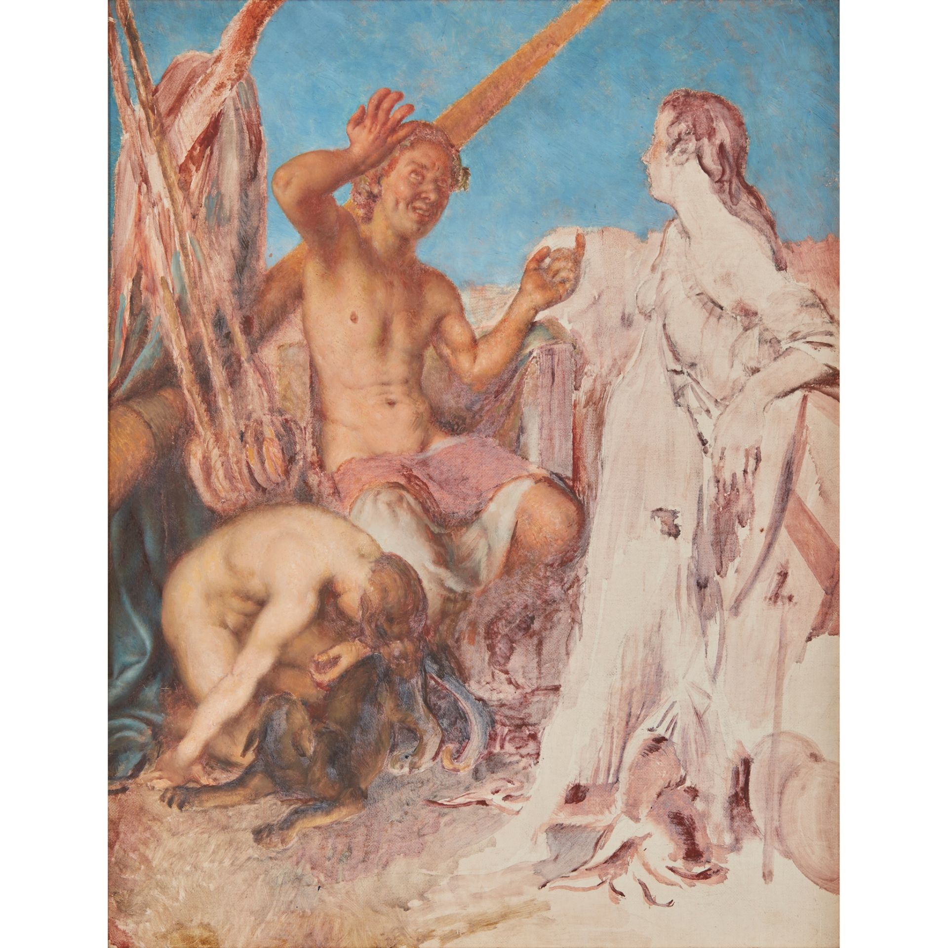§ VICTOR HUME MOODY (1896–1990) STUDY FOR JASON AND MEDEA ON THE SHIP ARGO