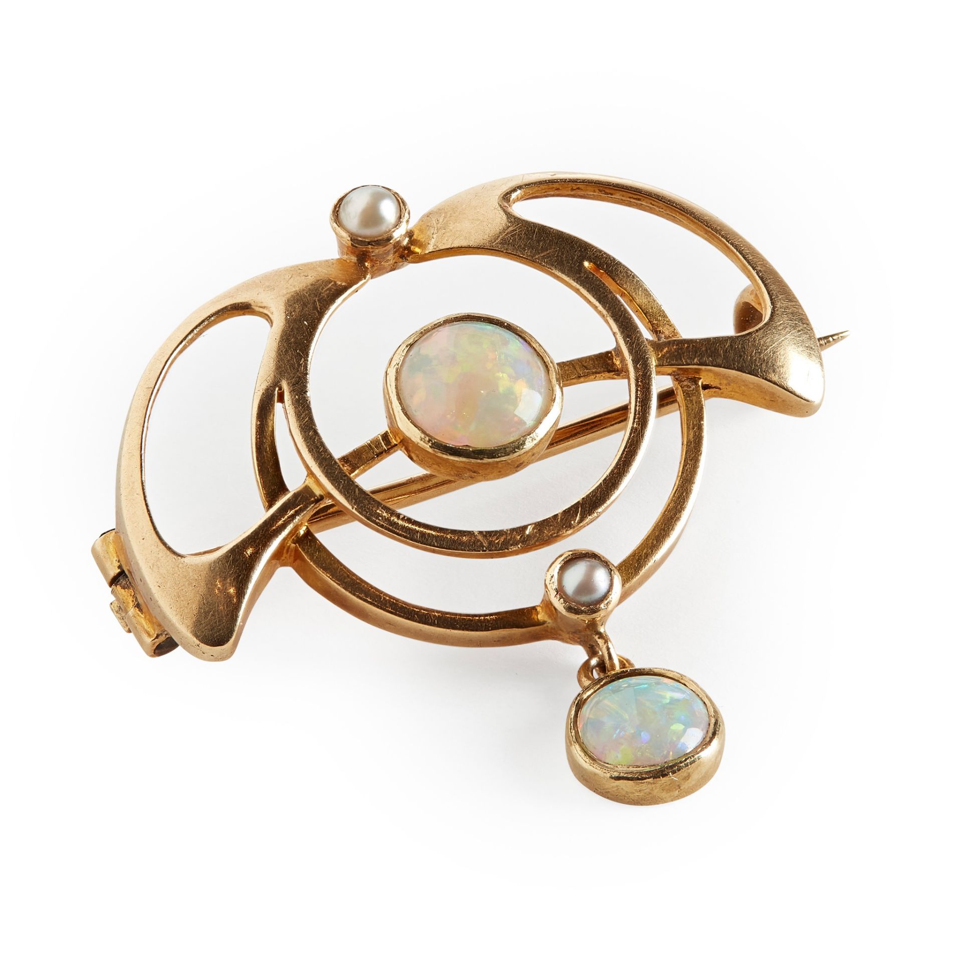 MURRLE BENNETT & CO. ART NOUVEAU BROOCH, CIRCA 1910 - Image 2 of 2