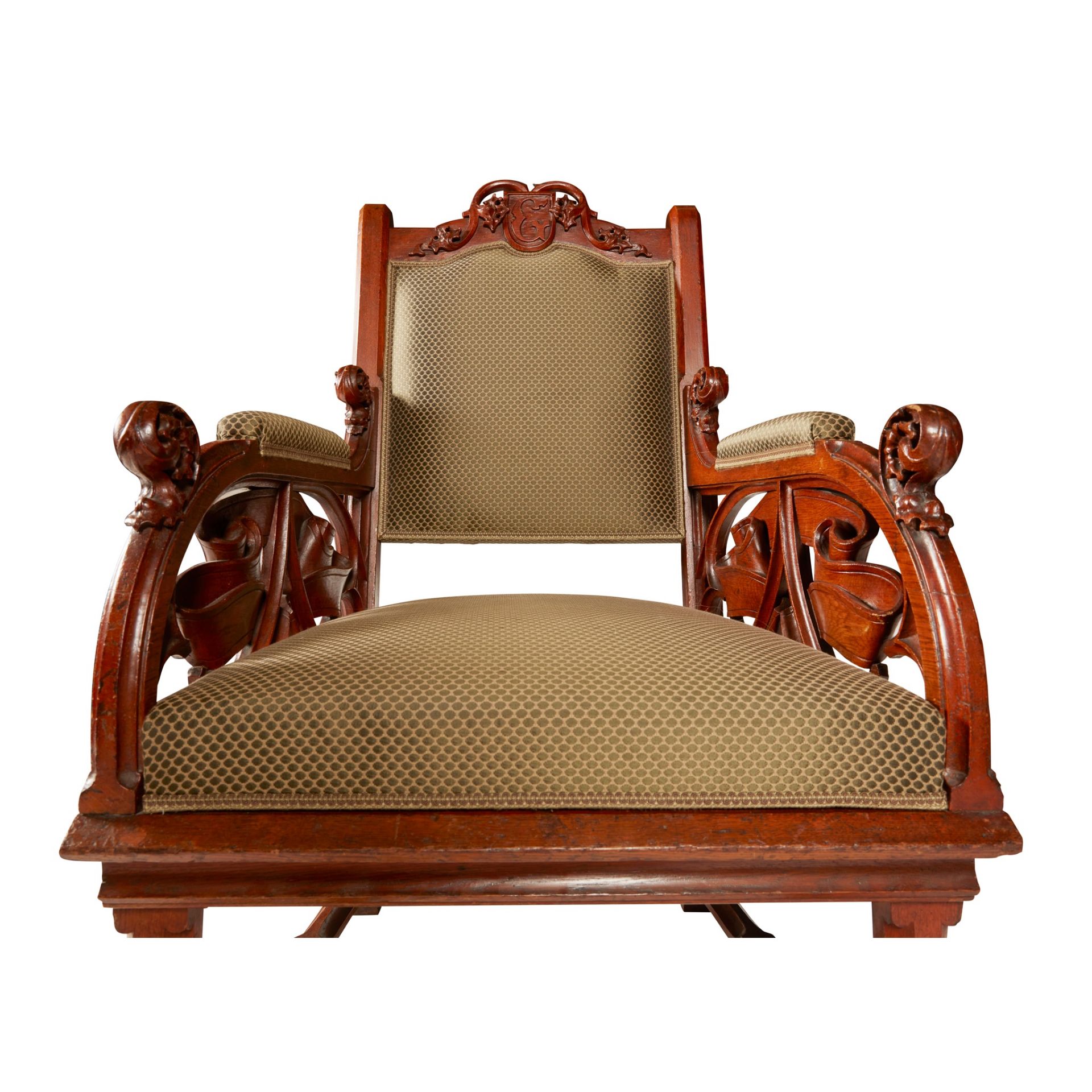 ATTRIBUTED TO EDWIN OPPLER (1831-1880) GERMAN ARMCHAIR, CIRCA 1860 - Bild 4 aus 4