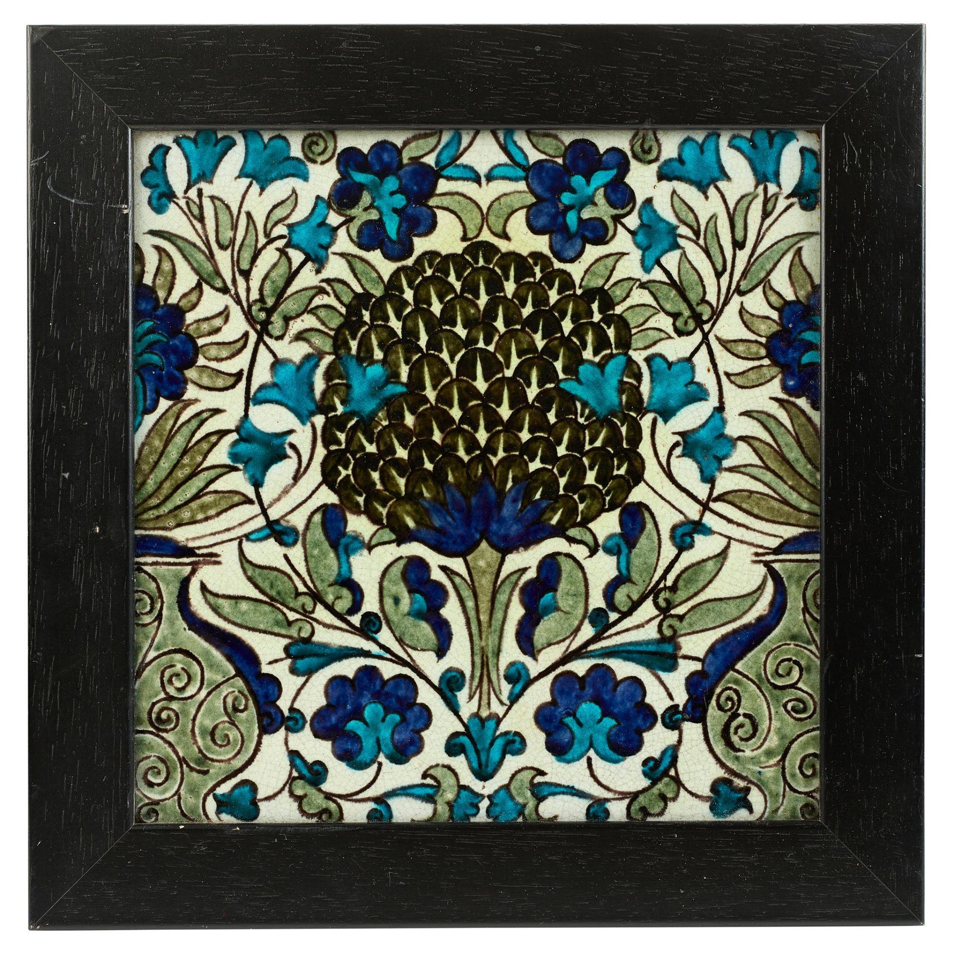 WILLIAM DE MORGAN (1839-1917) 9-INCH 'PERSIAN' TILE, SAND'S END PERIOD