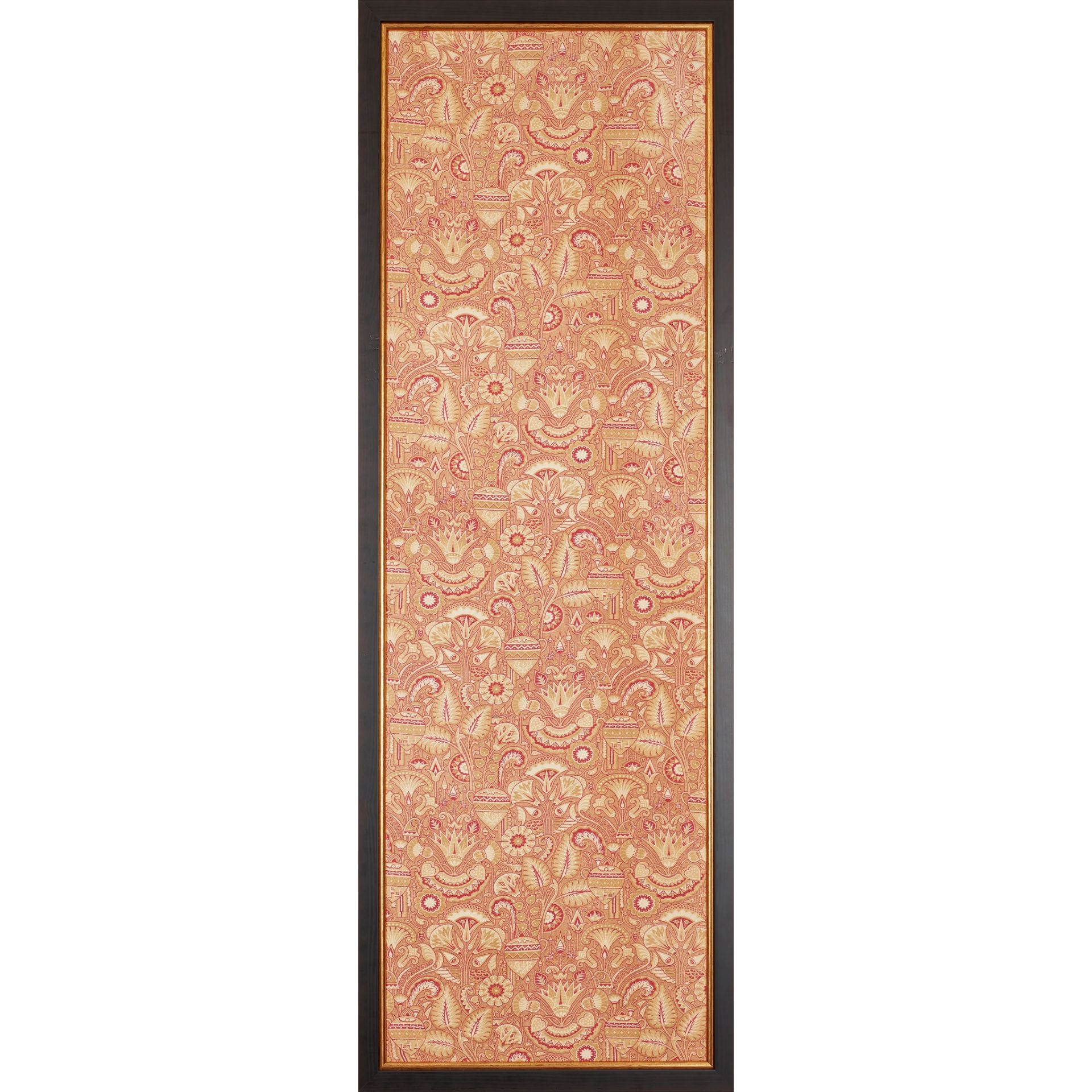 MANNER OF CHRISTOPHER DRESSER AESTHETIC MOVEMENT FRAMED TEXTILE PANEL, CIRCA 1870 - Image 2 of 3