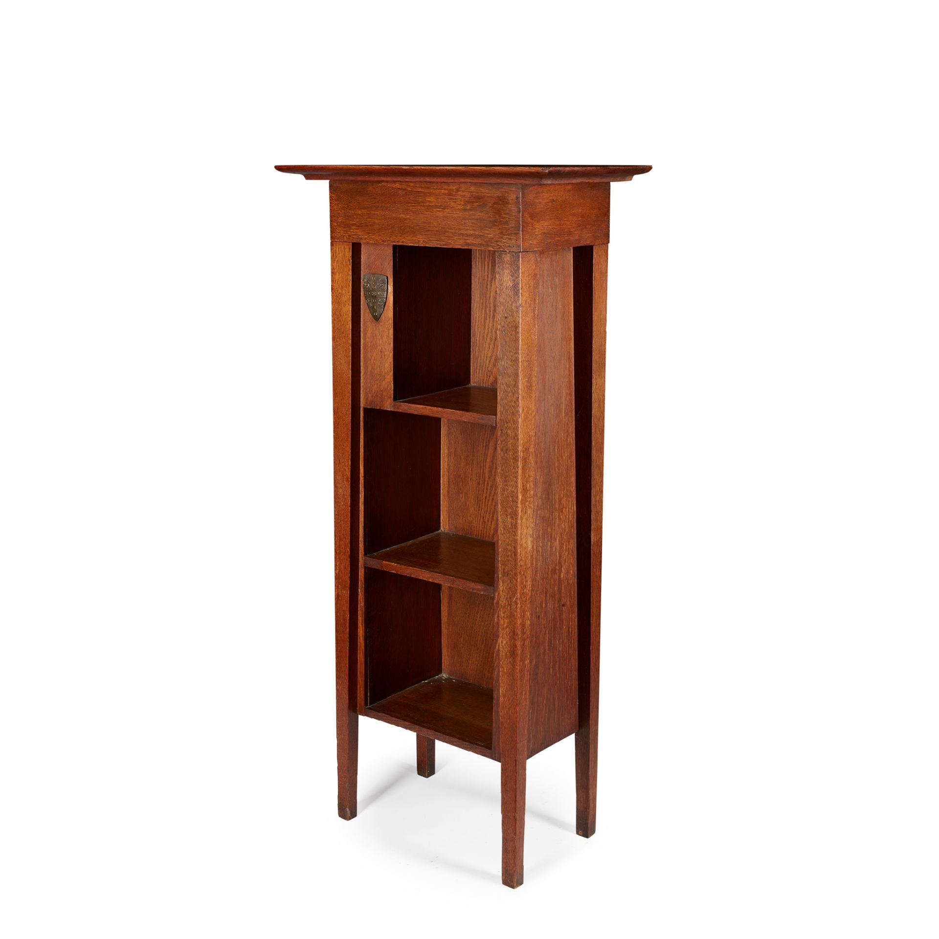 ENGLISH SCHOOL ARTS & CRAFTS 'CAMBRIDGE UNIVERSITY' BOOKCASE, CIRCA 1910 - Image 3 of 3