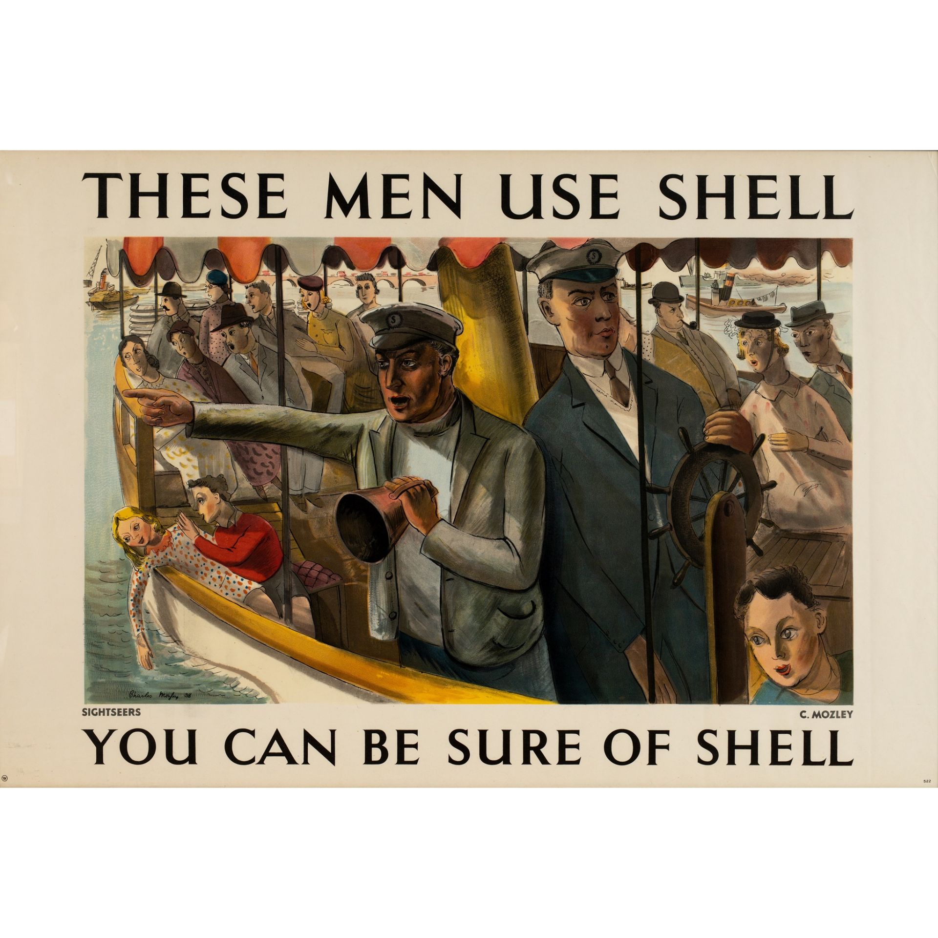 Charles Mozley (1914–1991) Sightseers use Shell