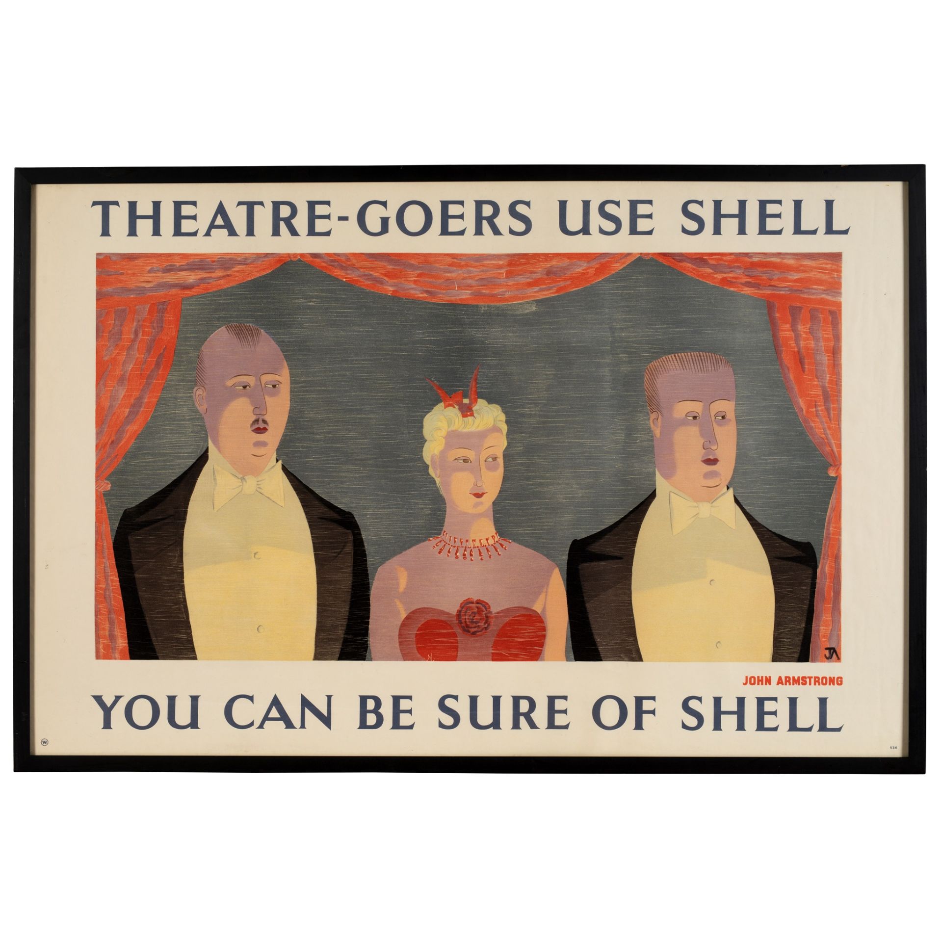 John Armstrong (1893-1973) Theatre-Goers Use Shell - Image 2 of 2