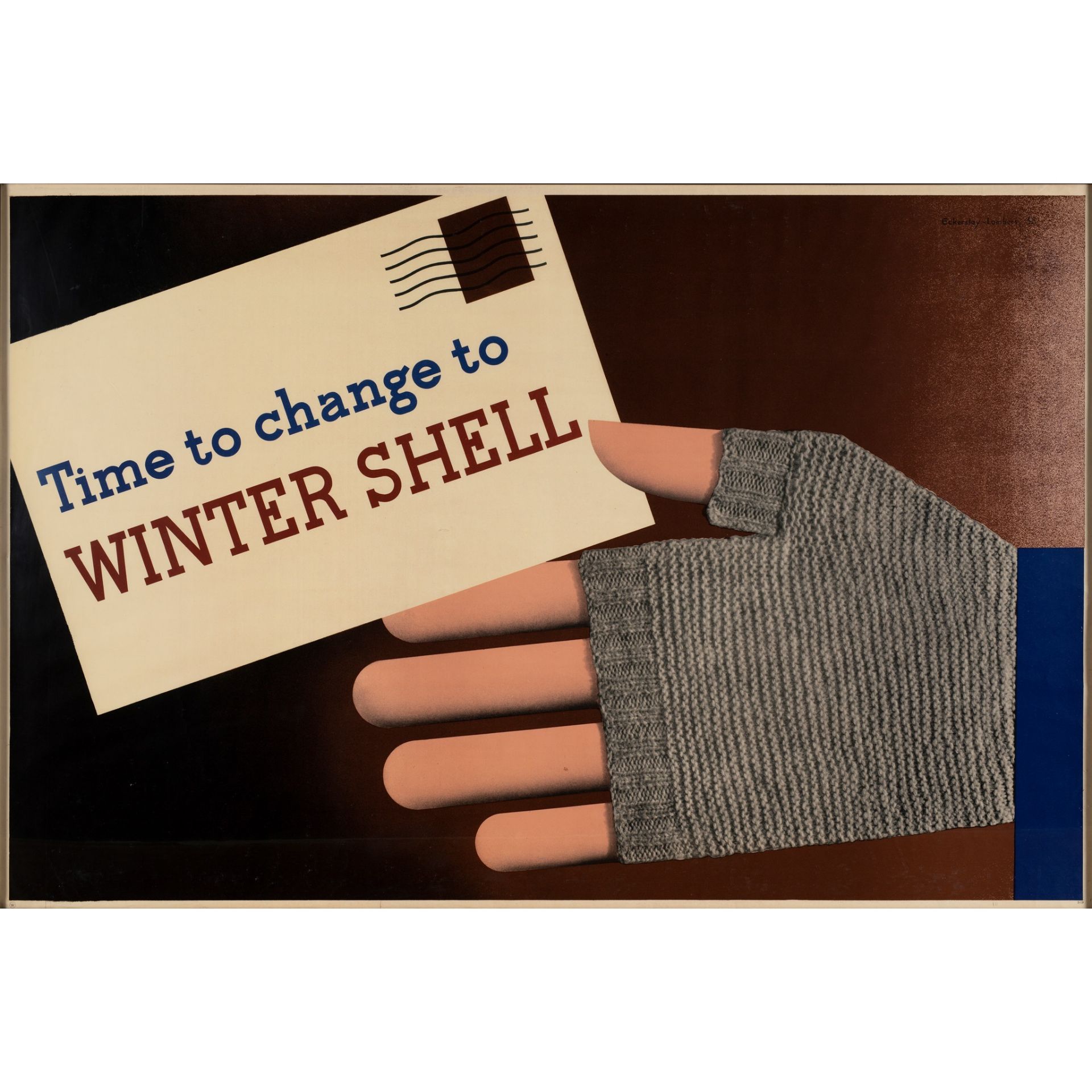 Tom Eckersley (1914-1997) and Eric Lombers (1914-1978) Time to Change to Winter Shell