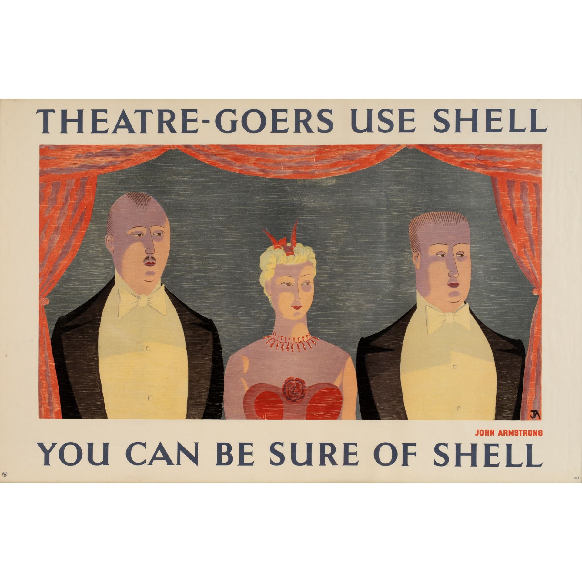 John Armstrong (1893-1973) Theatre-Goers Use Shell