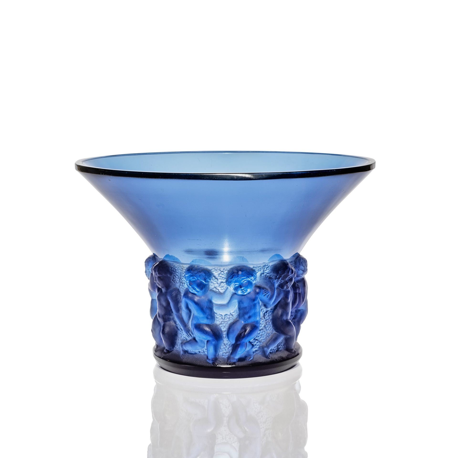 ‡ RENÉ LALIQUE (FRENCH 1860-1945) FARANDOLE VASE, NO. 1052