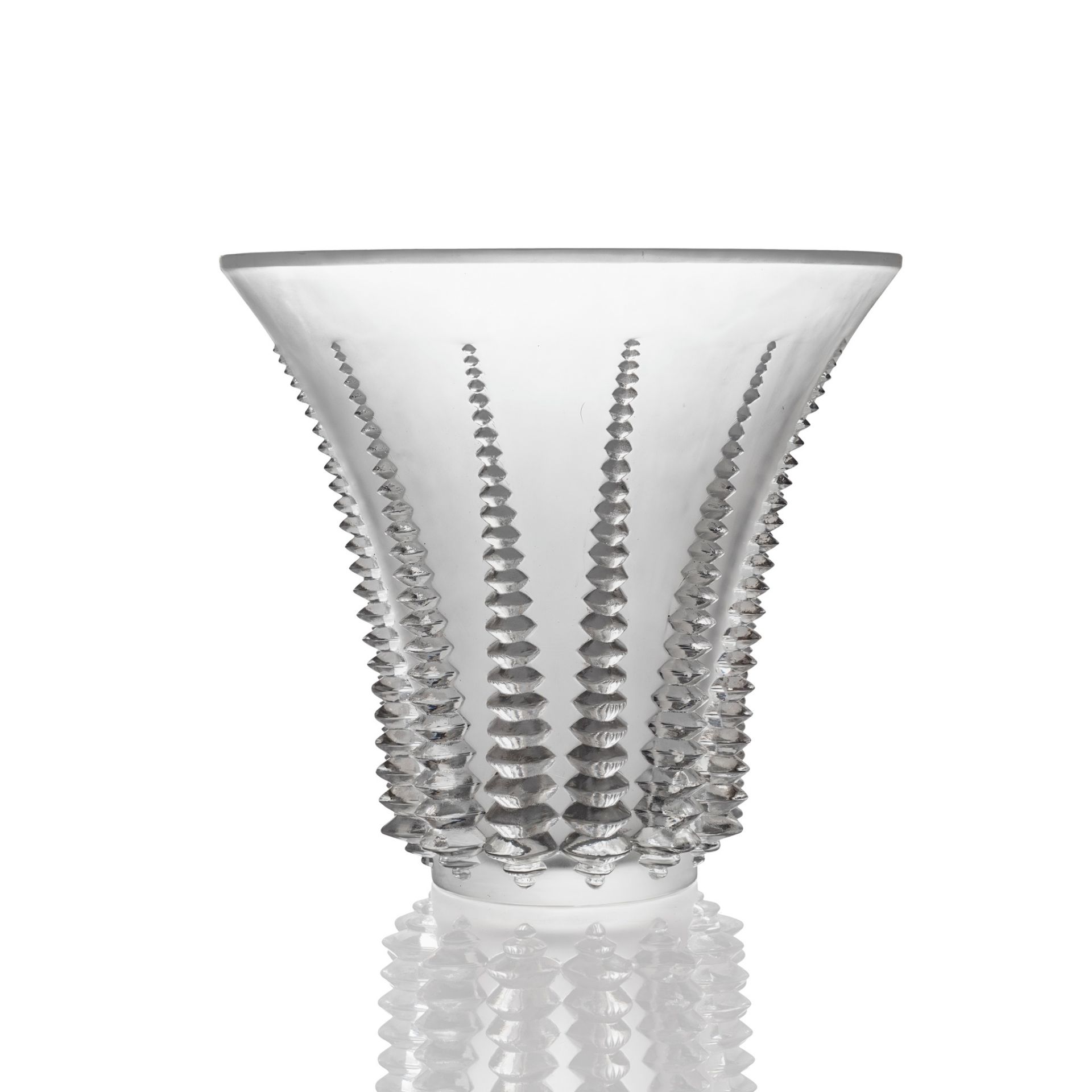 ‡ RENÉ LALIQUE (FRENCH 1860-1945) FONT-ROMEU VASE, NO. 10-893