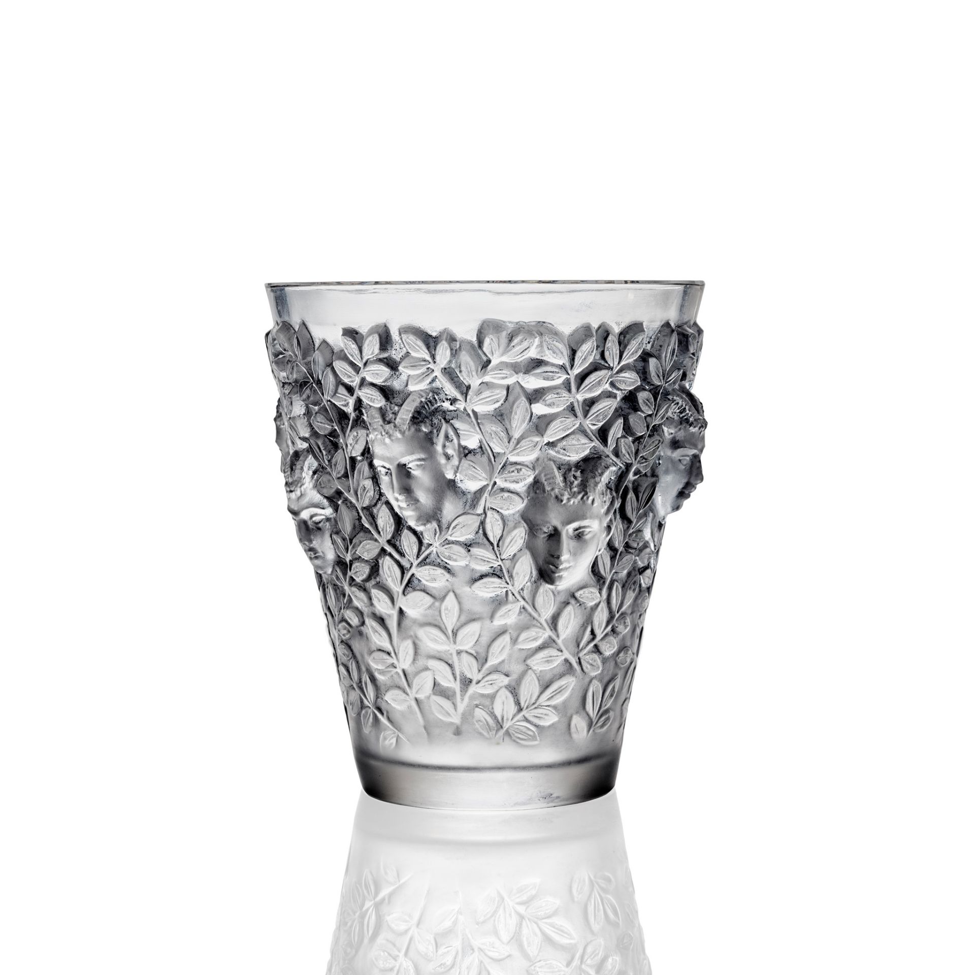 ‡ RENÉ LALIQUE (FRENCH 1860-1945) SILENES VASE, NO. 10-923