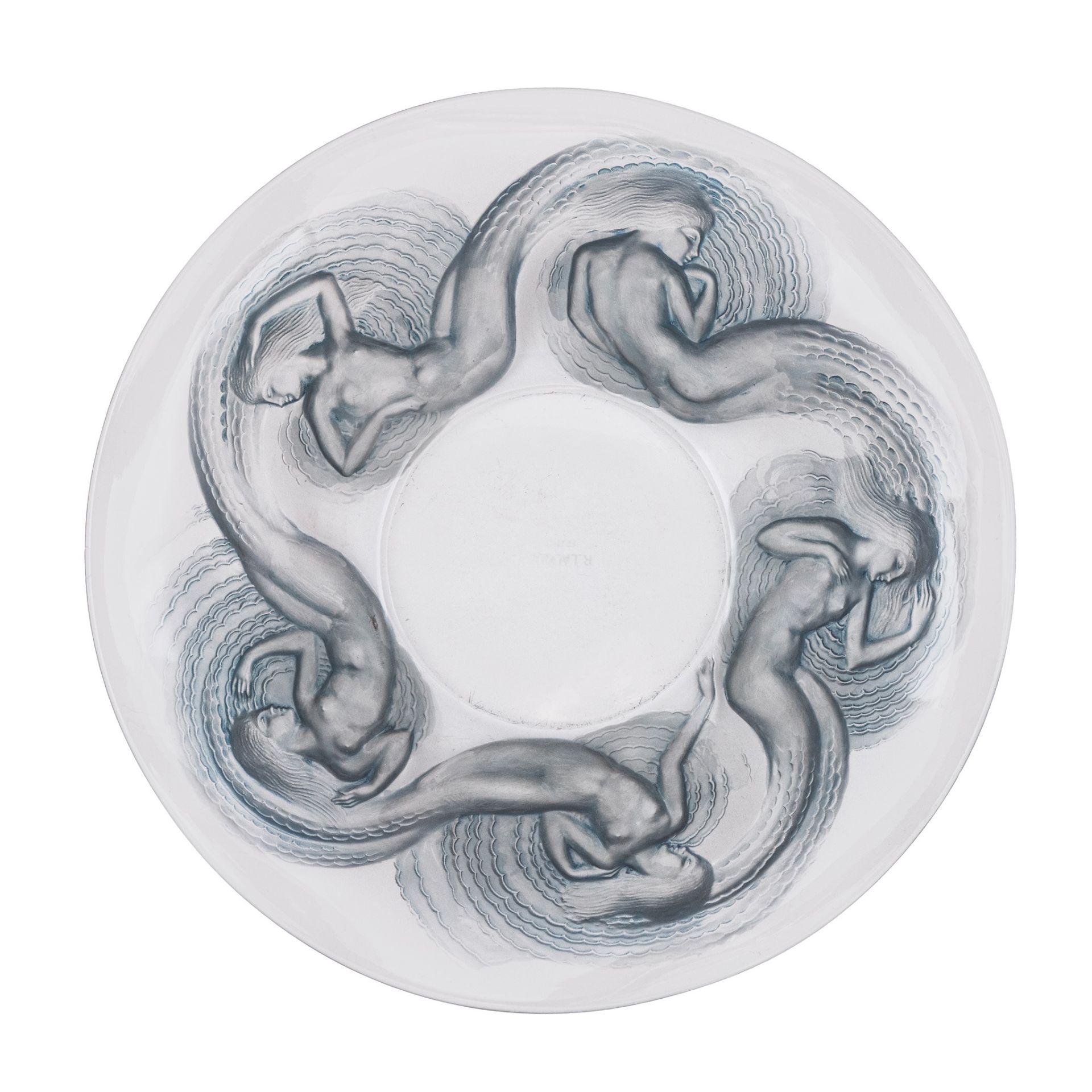 ‡ RENÉ LALIQUE (FRENCH 1860-1945) CALYPSO SHALLOW BOWL, NO. 413